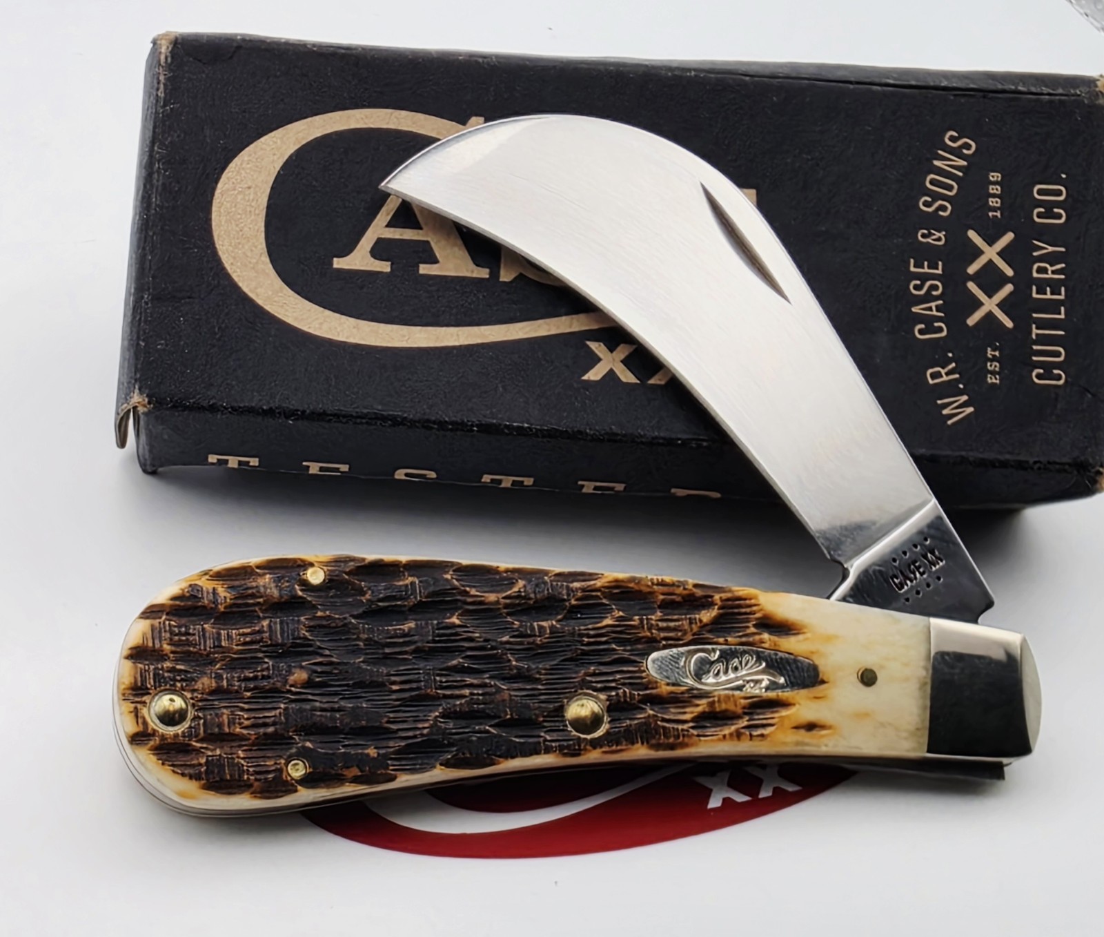 2022 Case XX Amber Bone Hawkbill Pruner
