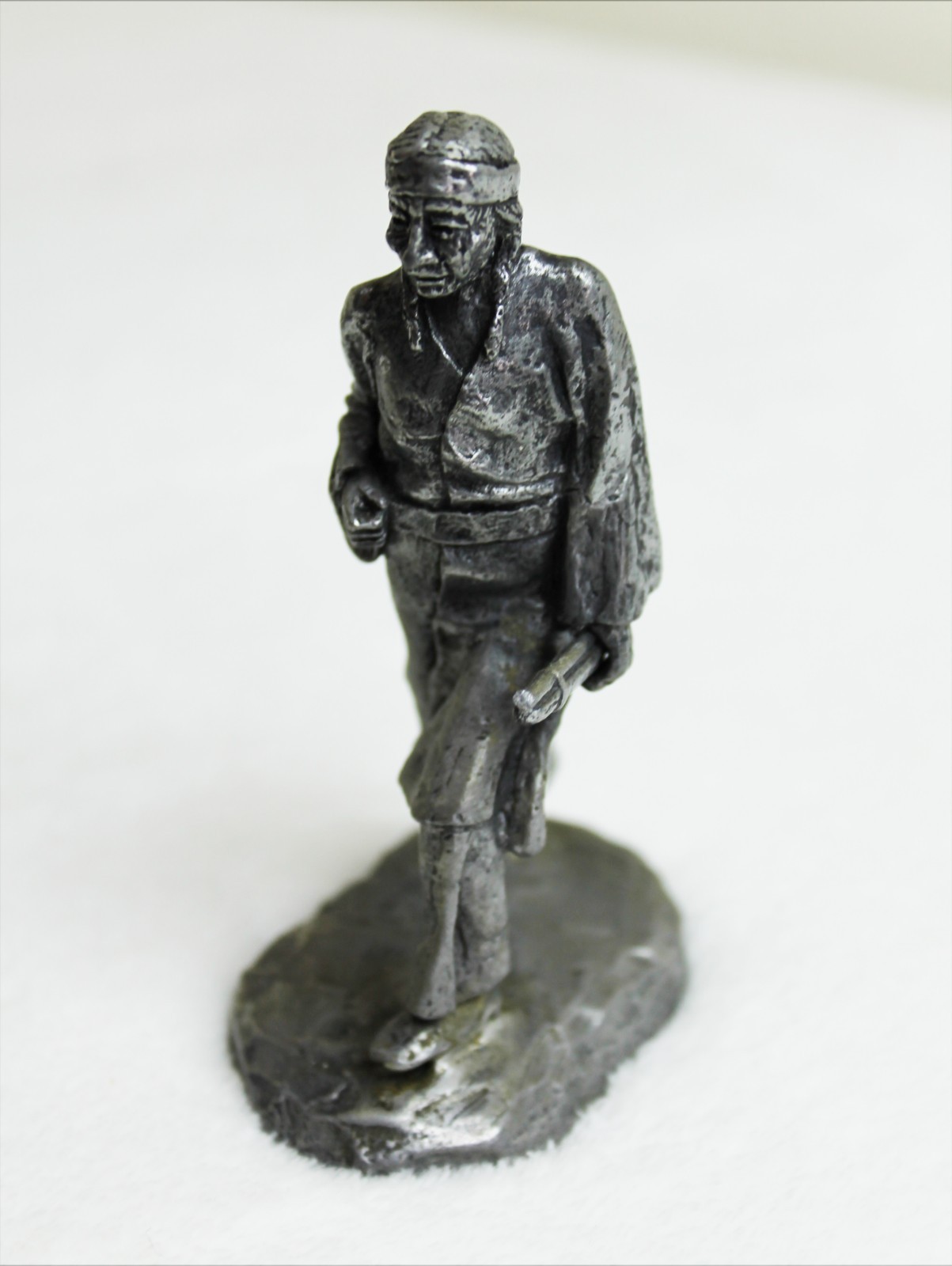 Michael A. Ricker Barlett Pewter Sculpture Native American \