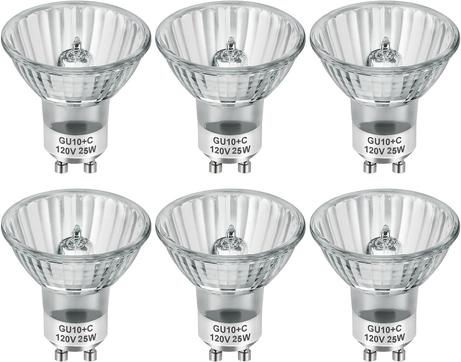 SerBion GU10 Halogen Light Bulbs for Candle 6 Count (Pack of 1), Warm White SerBion GU10 Halogen Light Bulbs for Candle 6 Count (Pack of 1), Warm White
