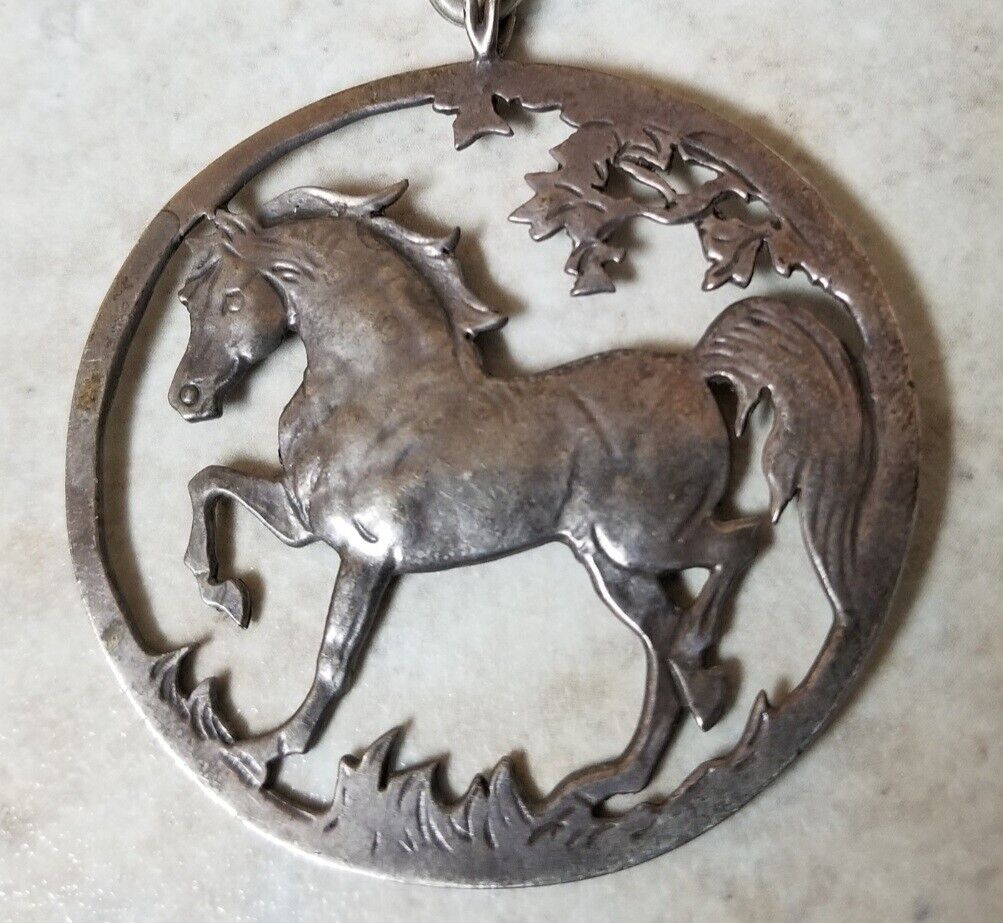 Morgan Horse Pendant  designed  by Jeanne Mellin in Sterling Silver