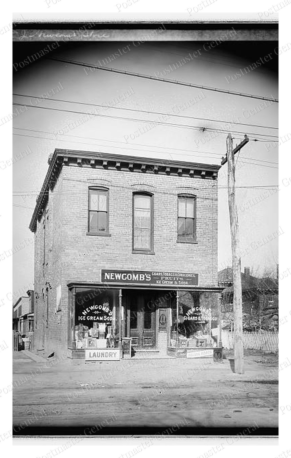 Newcomb\'s Store Standard Postcard COPY RPPC Newcomb\'s Store Standard Postcard COPY RPPC
