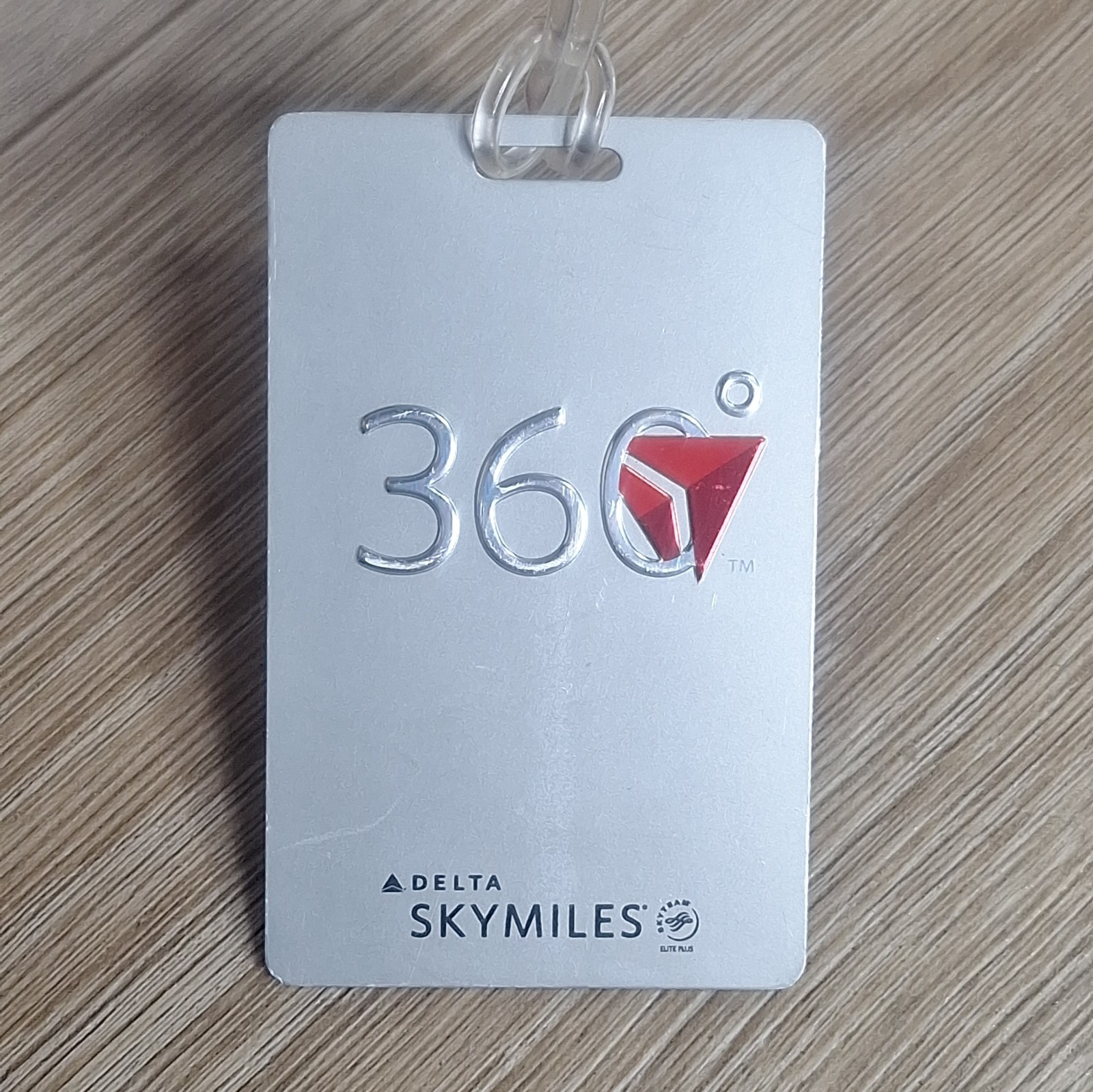 Delta 360 Skymiles Metal Luggage Tag 
