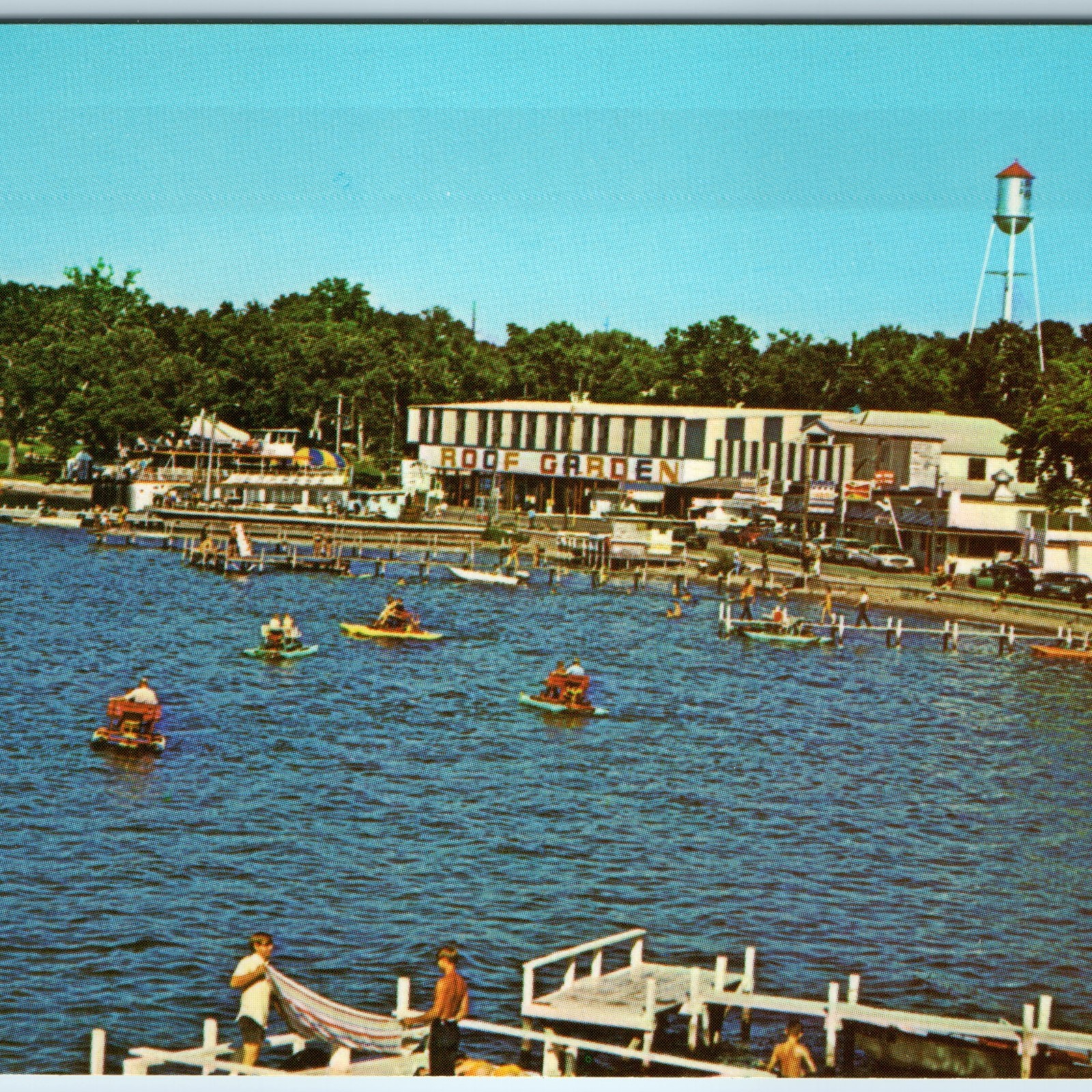 1967 Arnolds Park, IA Amusement Parks Postcard Roof Garden West Okoboji Lake 1967 Arnolds Park, IA Amusement Parks Postcard Roof Garden West Okoboji Lake