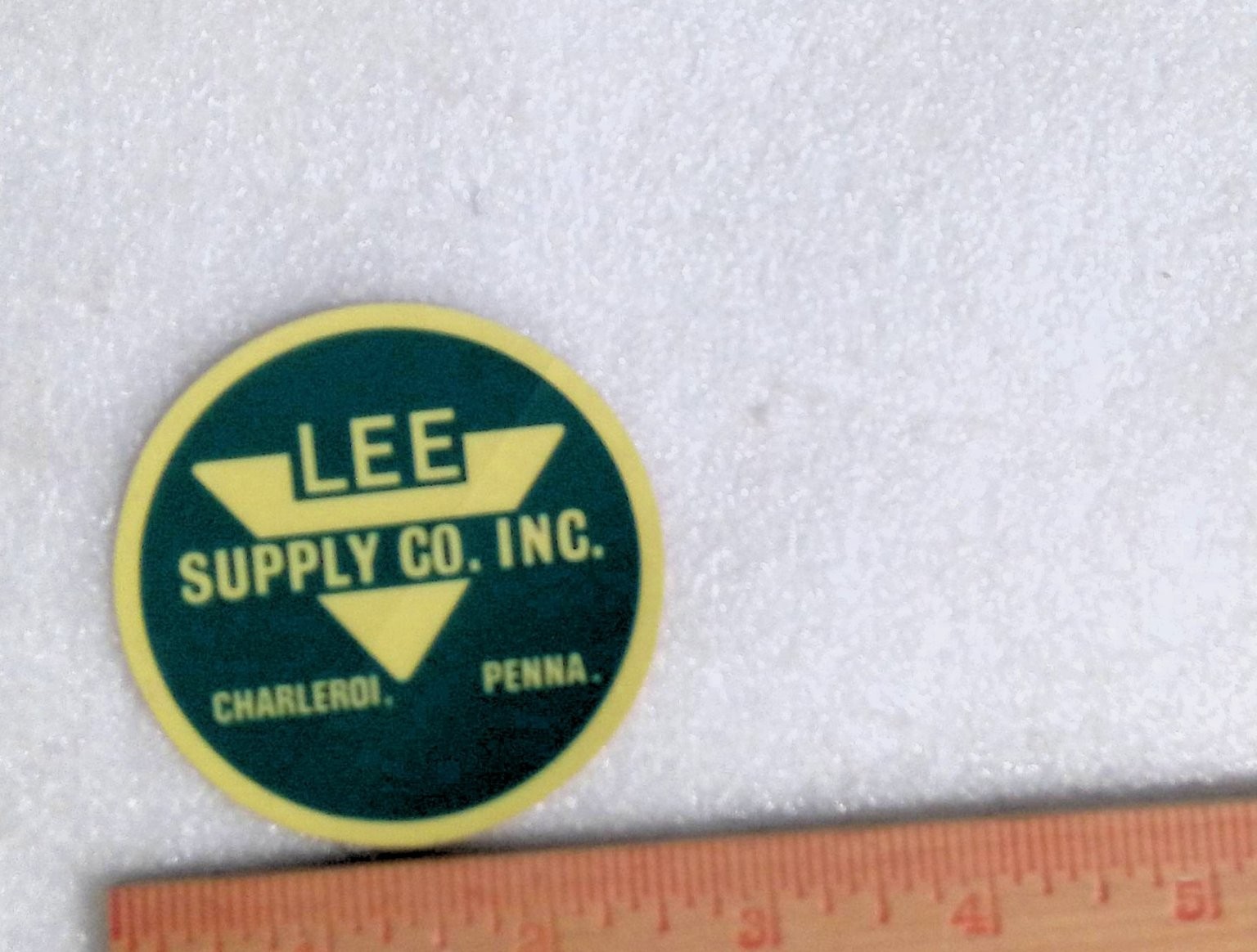 LEE SUPPLY CO. INC. Decal Sticker Vintage Mining Hard Hat Charleroi PA