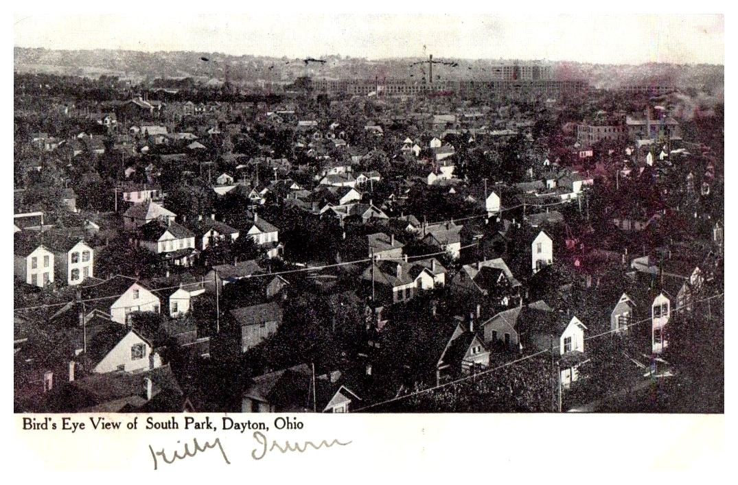 Vintage Postcard 1908 Bird\'s Eye View of South Park, Dayton, Ohio (OH)