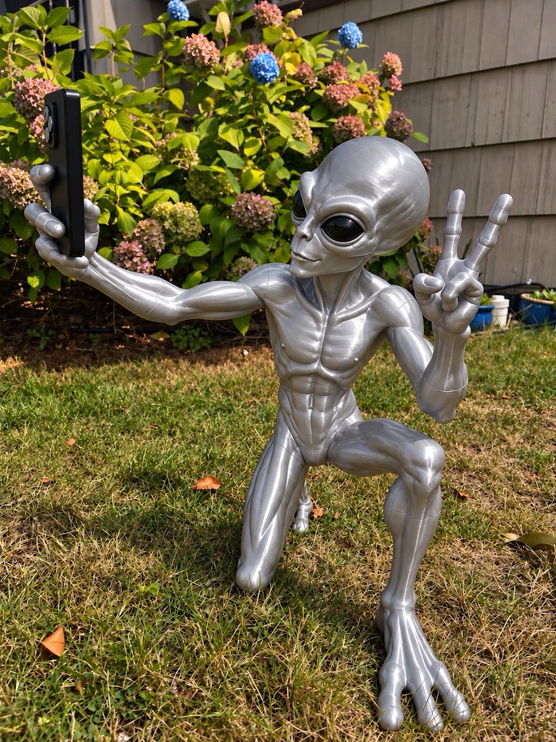 Alien Scout Team Jimmy Life Size Alien  Halloween or for mancave or business