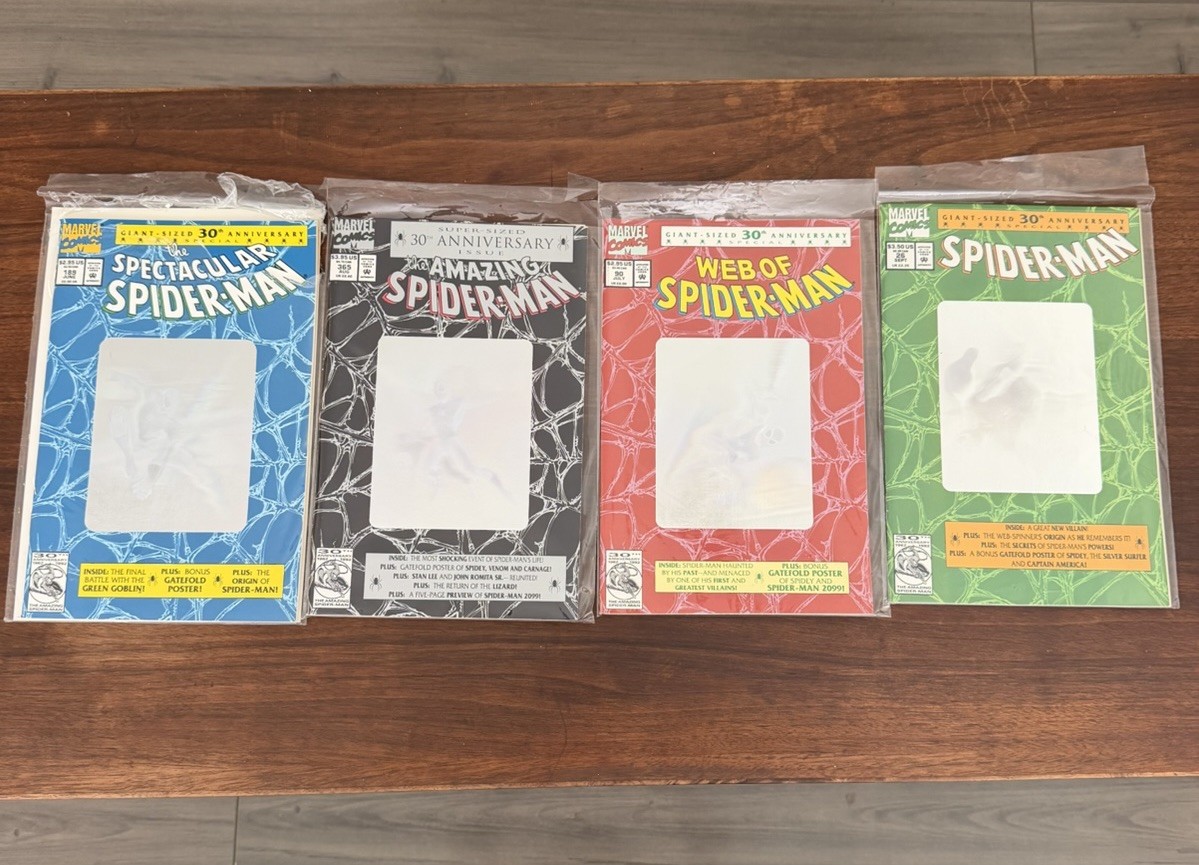 Marvel Comics Spider-Man 30th Anniversary Giant-Size Special Lot (4) 1992