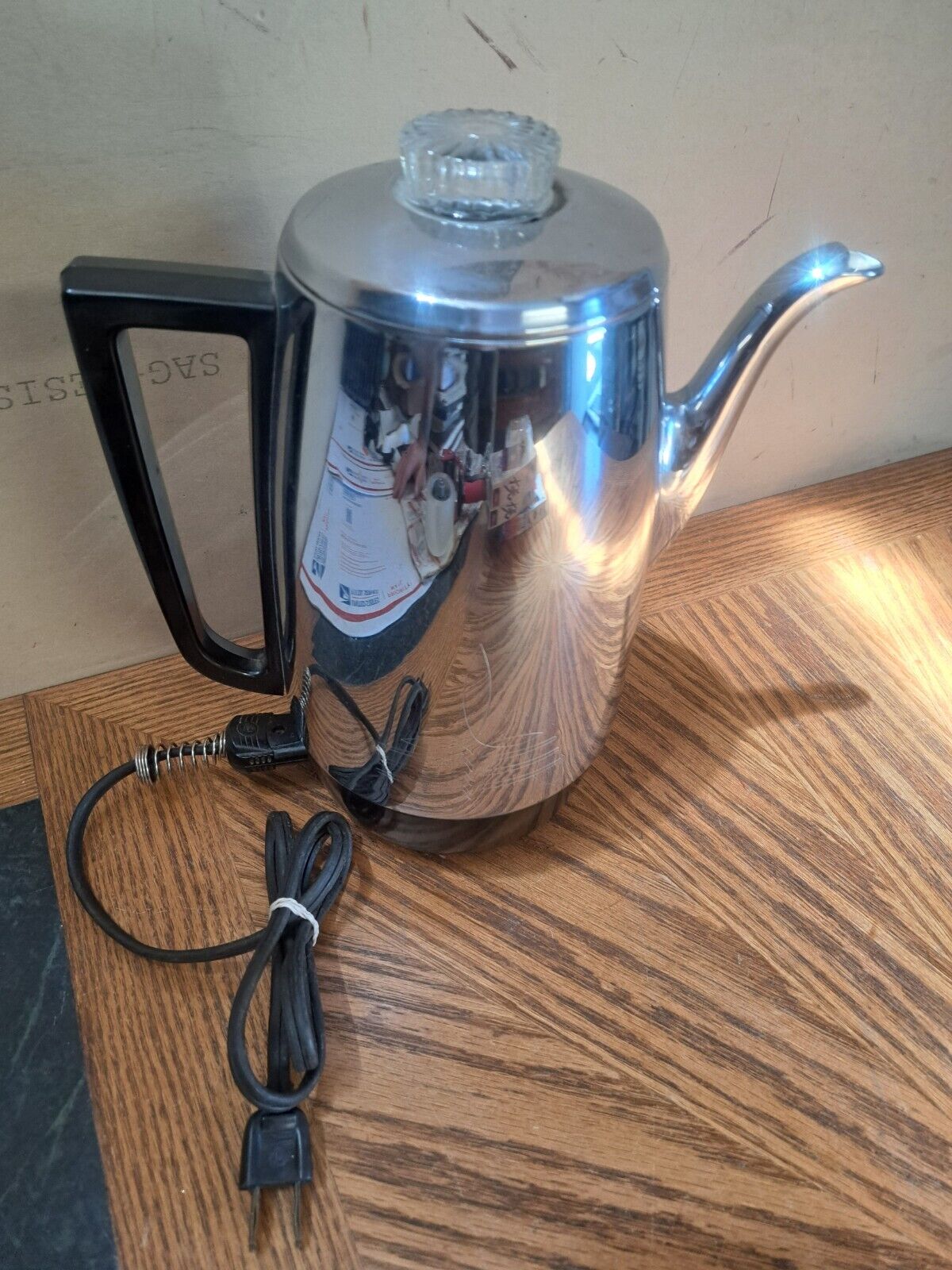 Vintage Universal Coffeematic 4580 Coffee Pot Percolator 10 Cup Complete  USA