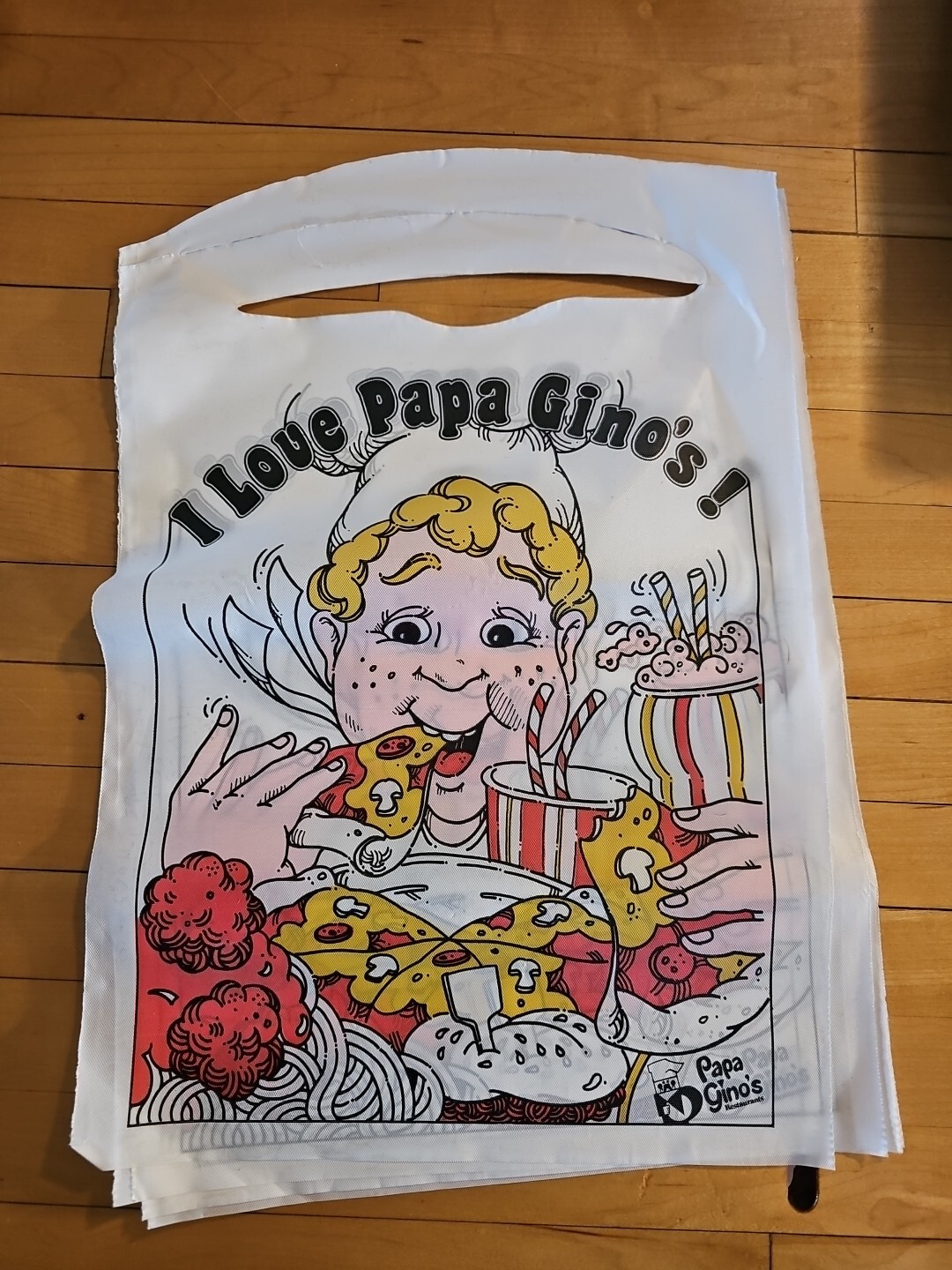 Vintage Papa Gino’s Plastic Bib Lot Of 20  New Old Stock 