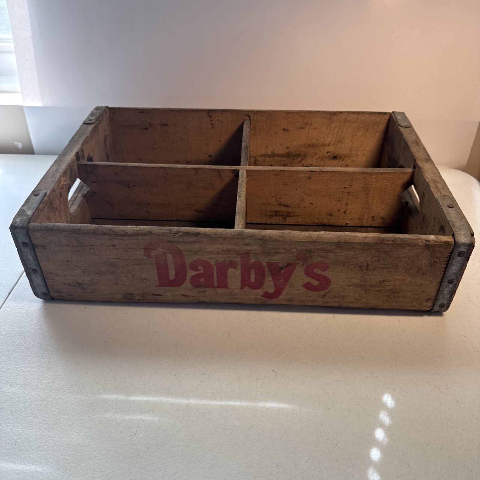 Vintage Darby’s Soda Hanover, PA Wooden Crate Box