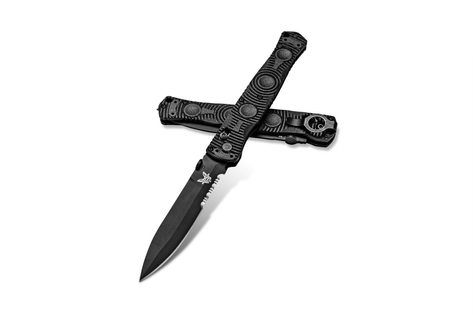 Benchmade Knife SOCP Folder 391SBK Black CF-Elite D2 Steel Pocket Knives
