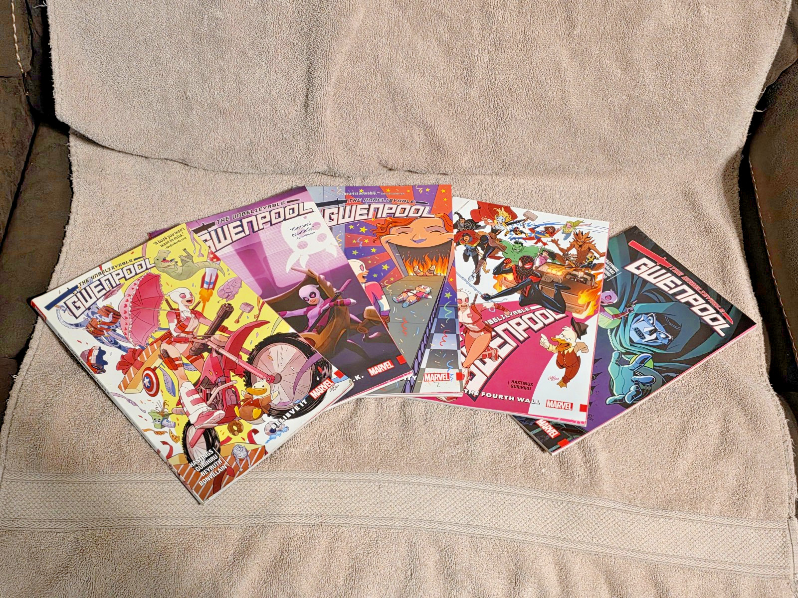 The Unbelievable Gwenpool Vol 1-5 COMPLETE Marvel TPB Set FIRST PRINTINGS