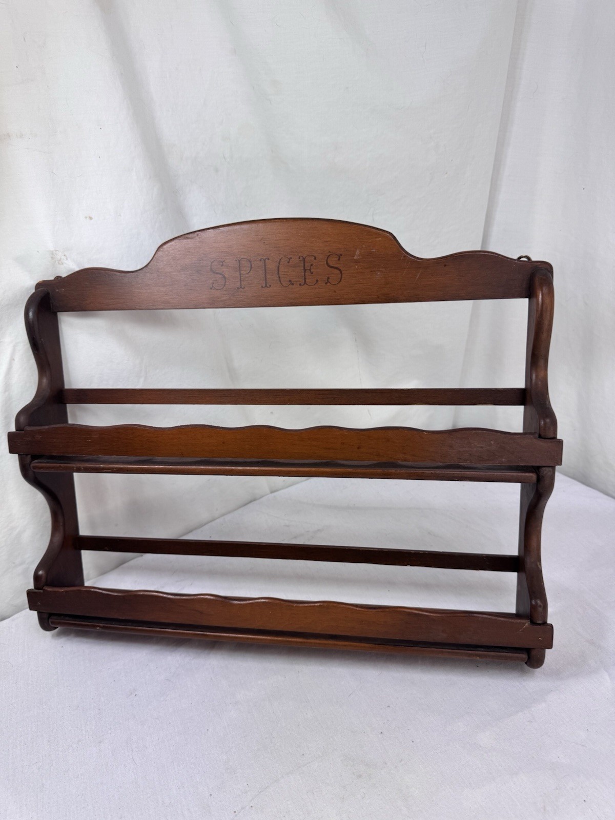 Vtg 2 Tier Wooden