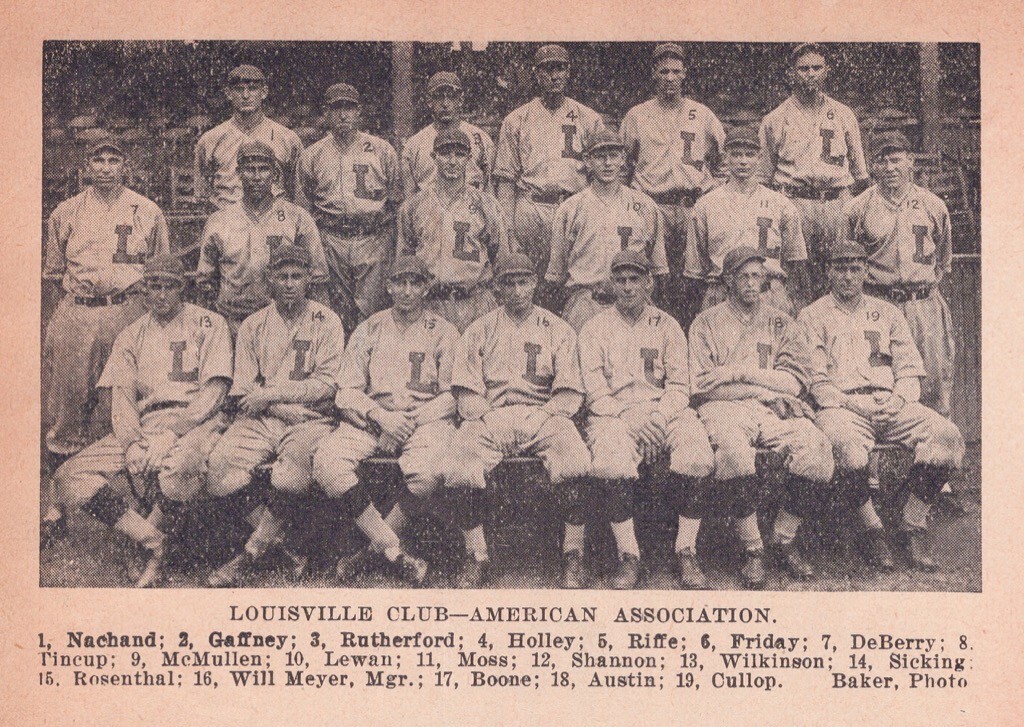 1927 American Association Louisville ColonelsTeam Baseball Ben Tincup 1920s Page