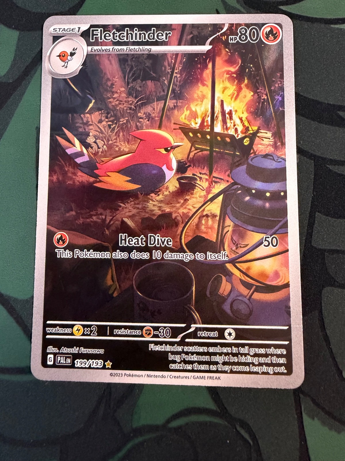 Fletchinder 199/193 SV Paldea Evolved IR Pokemon TCG NM EN