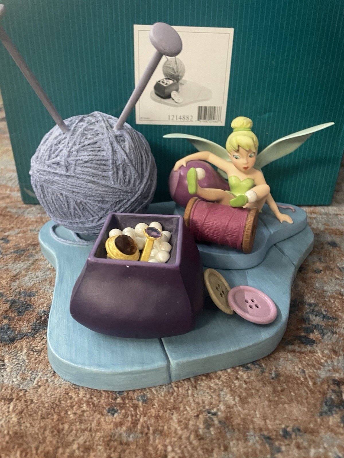 WDCC Disney Little Charmer Tinker Bell with Members-Only Base With Boxes