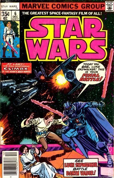 Star Wars #6 FN 1977 Stock Image