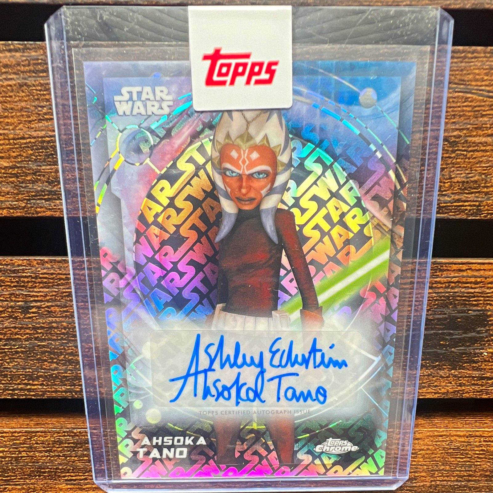 Topps 2026 Chrome Star Wars Ahsoka Tano Auto Ashley Eckstein Topps 2026 Chrome Star Wars Ahsoka Tano Auto Ashley Eckstein