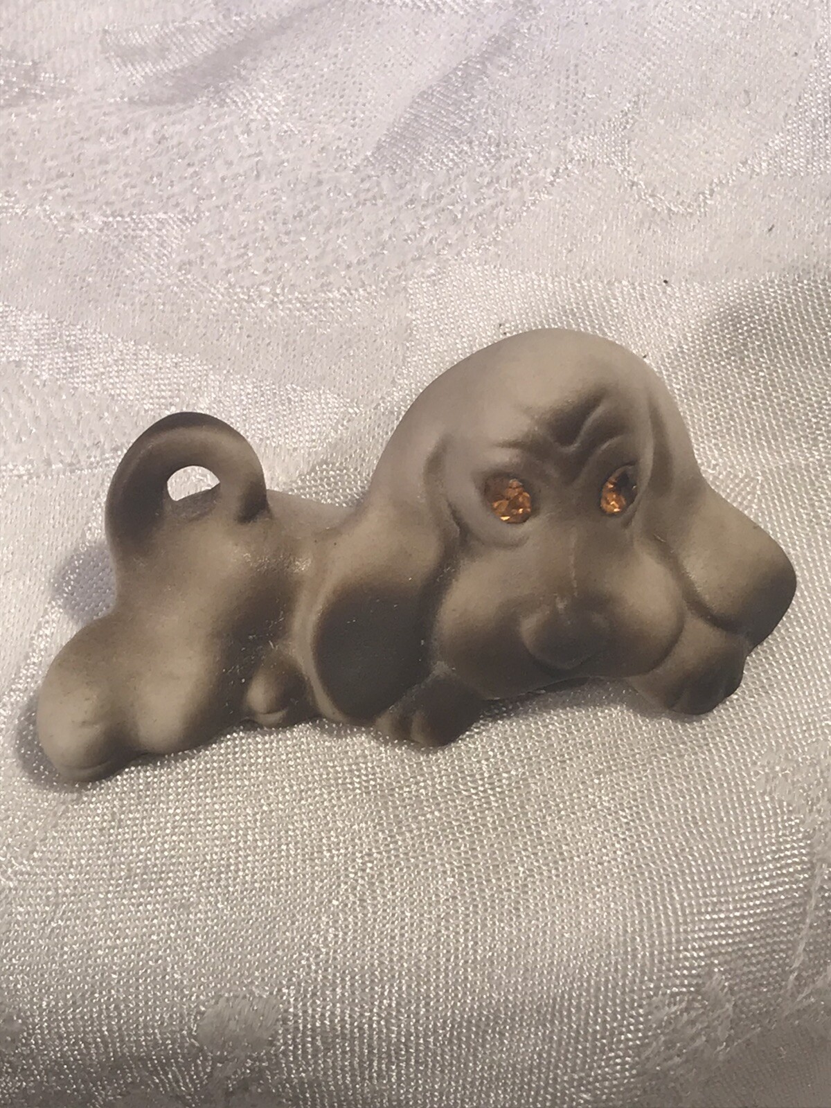 vintage roselane sparkler hound dog figurine 