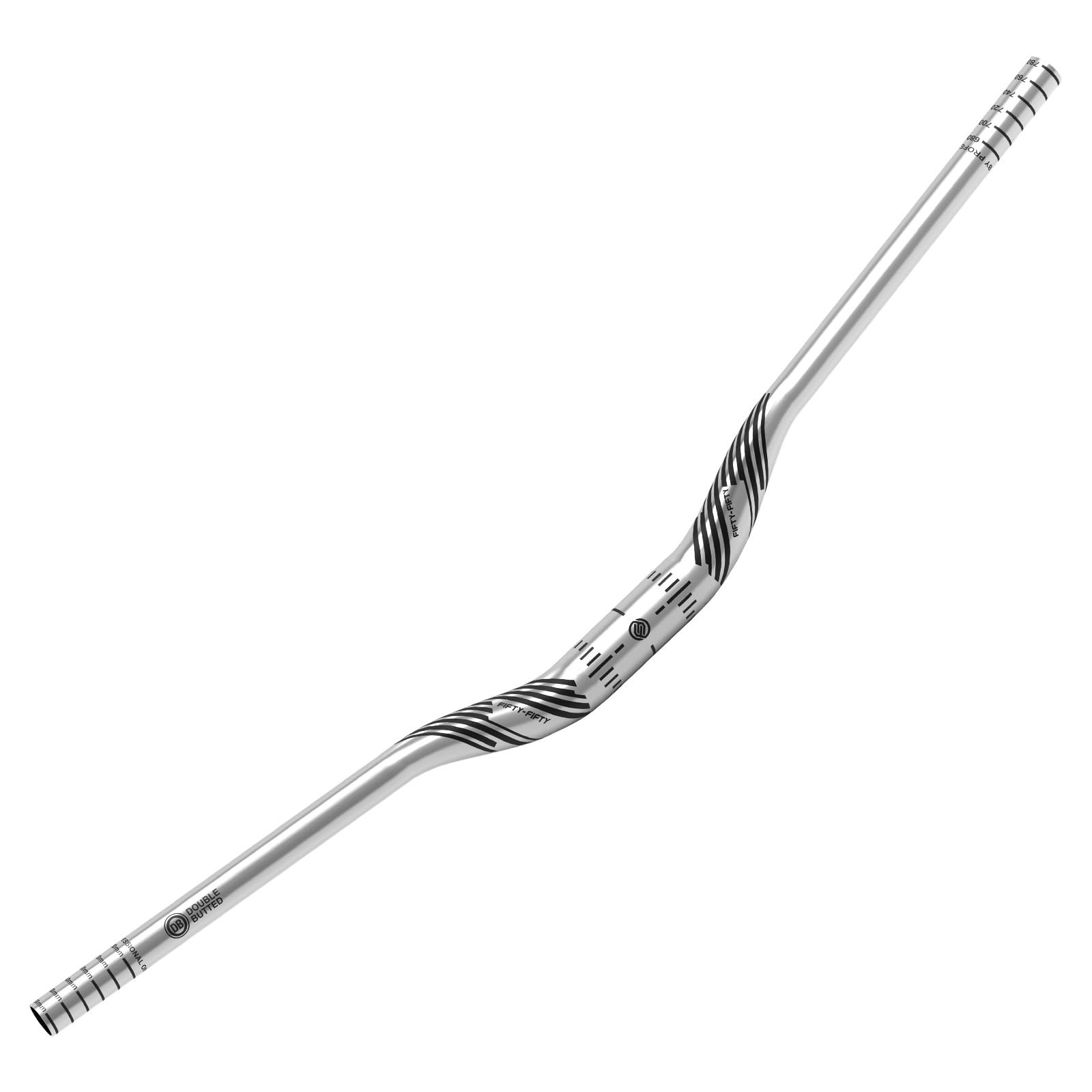 FIFTY-FIFTY Mountain Bike Riser Handlebar, Aluminum Alloy MTB Handlebar, 31.8mm