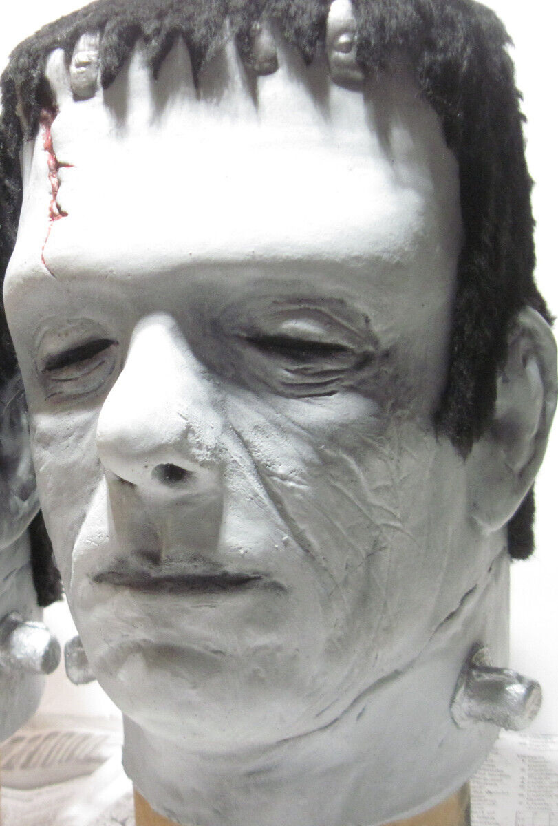 Fun Fur Glenn Strange  Frankenstein Head Latex Monster Halloween Costume House