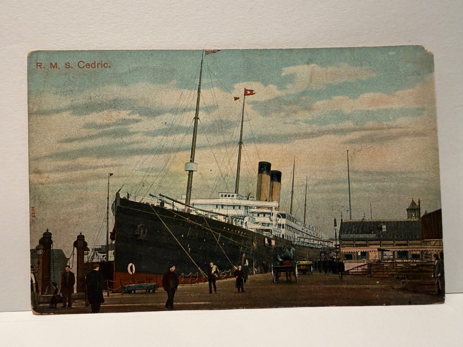 RMS Cedric postcard White Star Line 