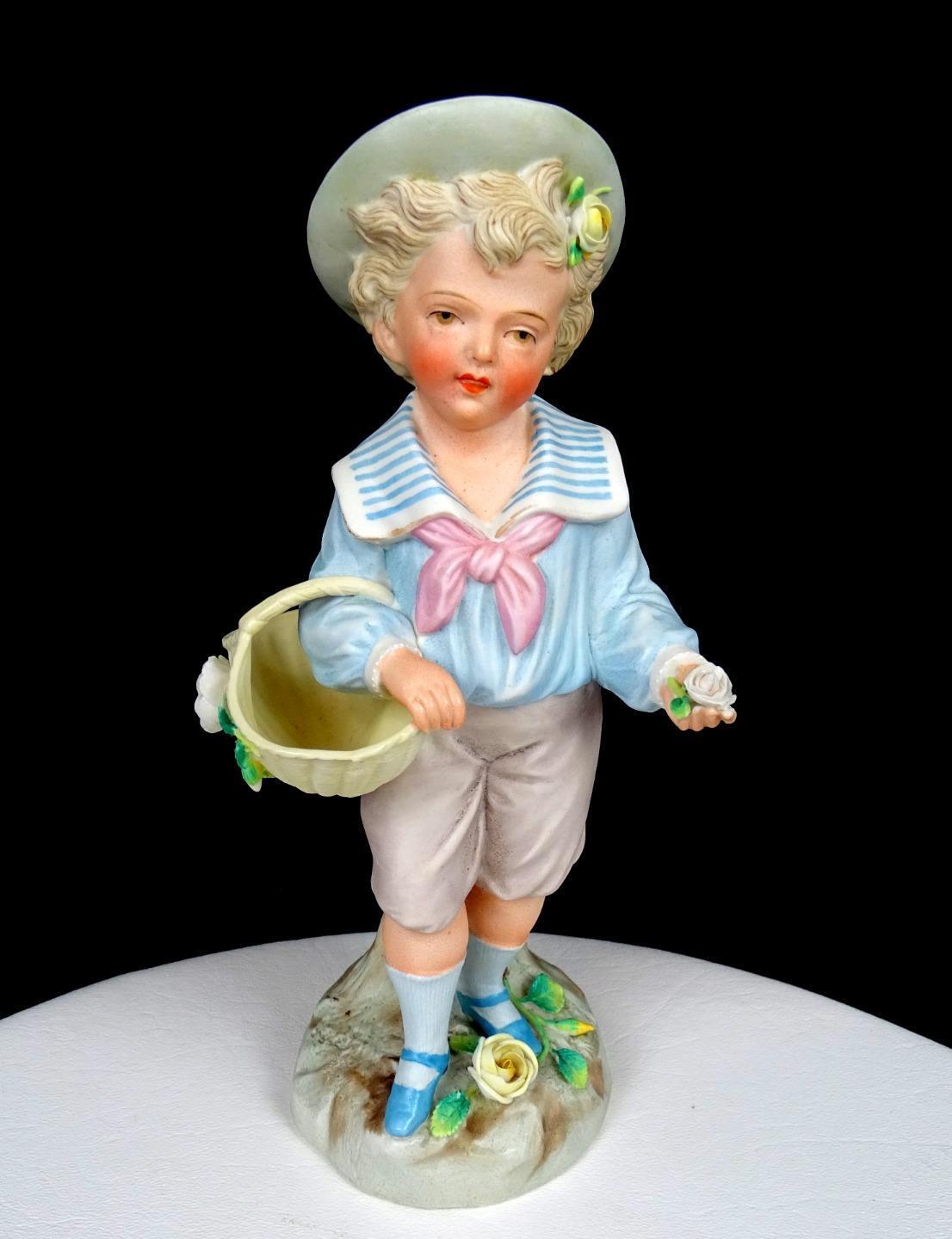 Conta & Boehme Bisque Porcelain 1496 Victorian Boy Antique 8 3/4\