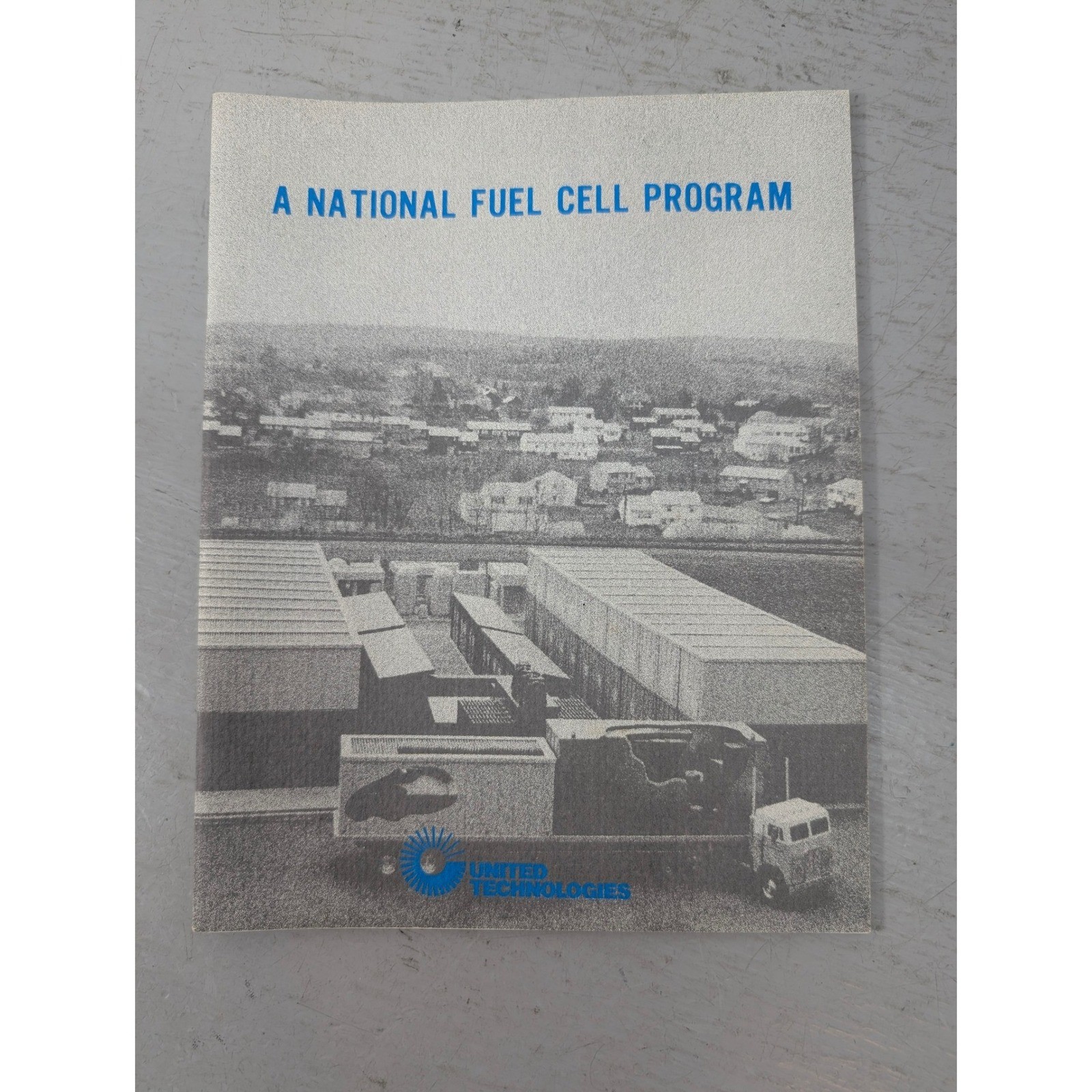 Vintage 1975 A National Fuel Cell Program Booklet United Technologies Brochure