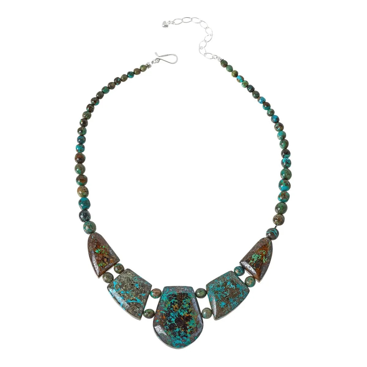 Jay King Sterling Silver Heavenly Well Lake Turquoise Statement Necklace, 18\