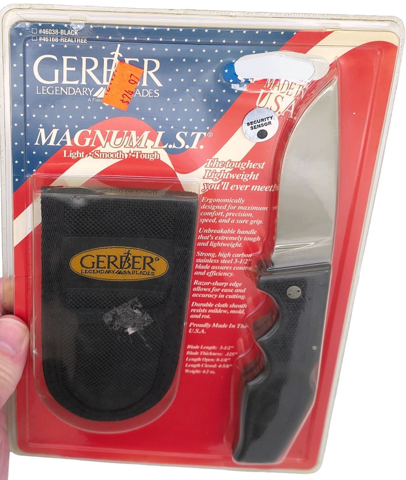 Gerber Magnum LST 46038 Knife Black USA NIP Sheath Fiskars Portland