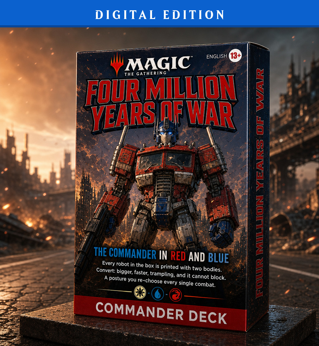 Transformers - Optimus Prime, DIGITAL 100 Card Commander Deck, MTG EDH Transformers - Optimus Prime, DIGITAL 100 Card Commander Deck, MTG EDH