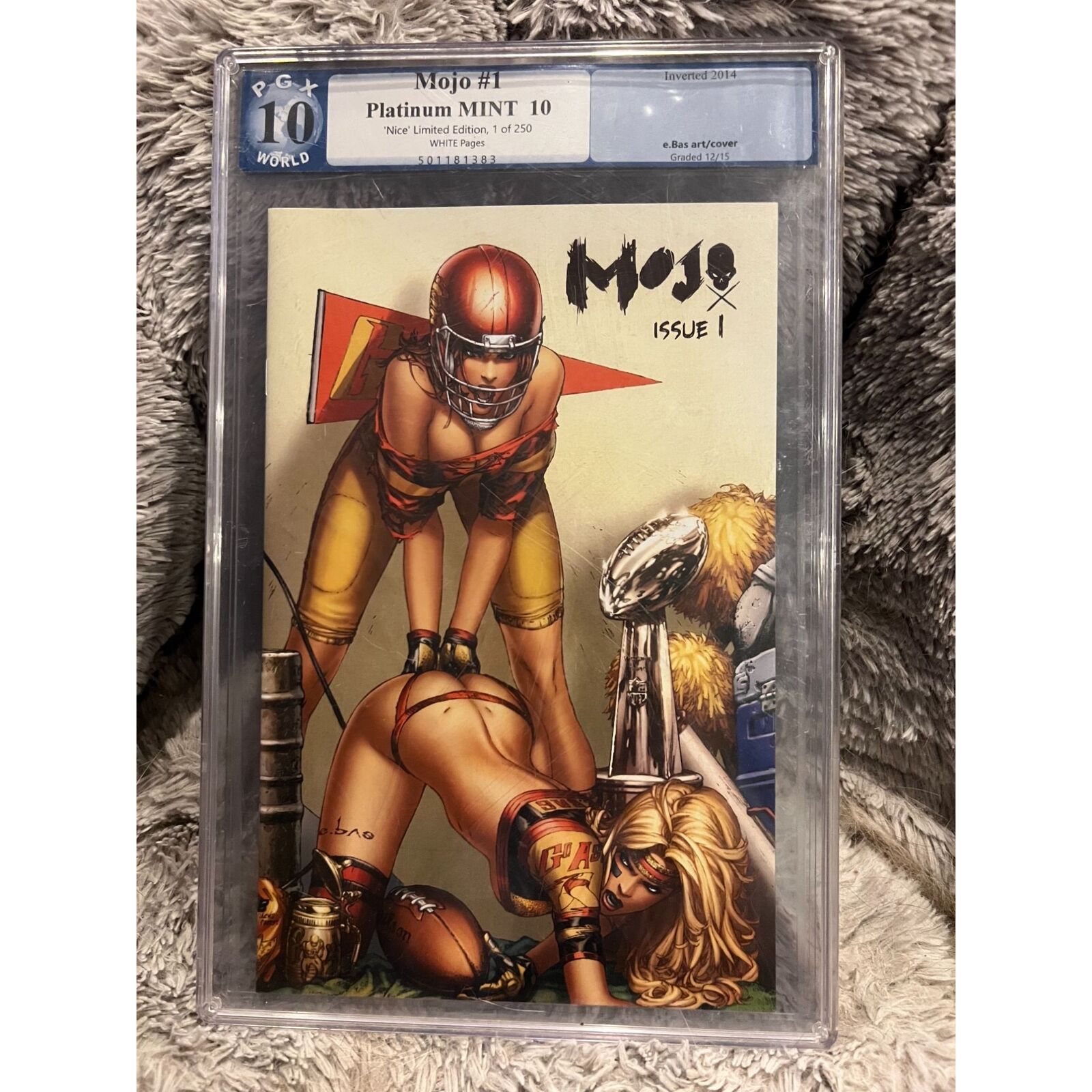 MOJO #1, GRADED PLATINUM MINT 10 by PGX. Art and cover by ebas. \