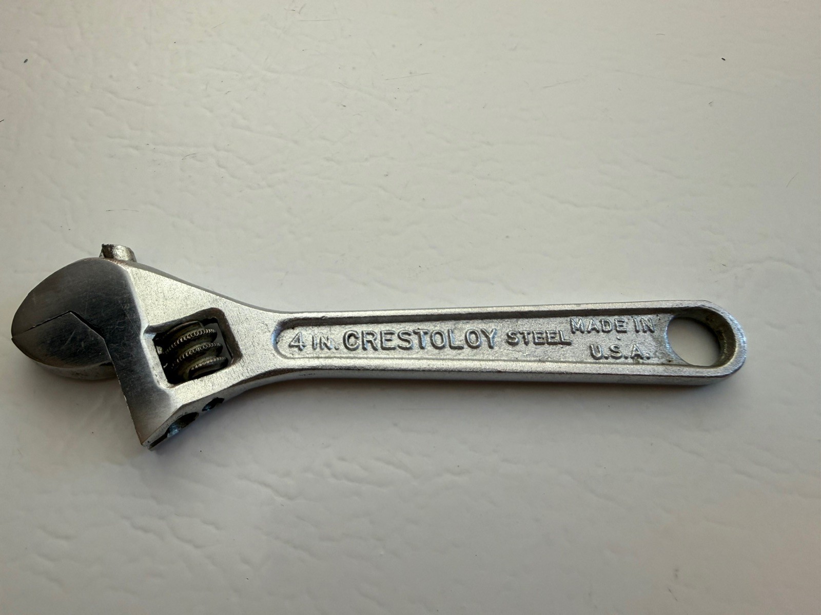 Vintage Crescent Tool Co 4 Inch Crestoloy Wrench Jamestown NY USA Smooth Action