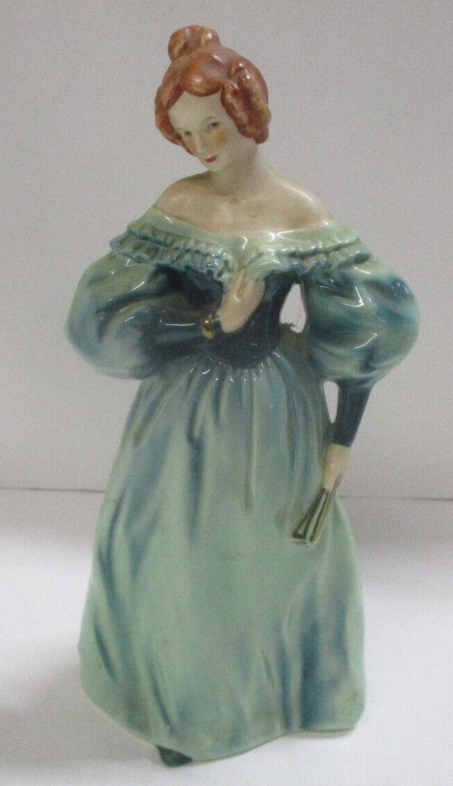 Goebel Fashion Lady Figurine WOMAN Demure Elegance 1835 VINTAGE W. Germany Blue