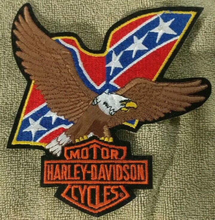 Harley-Davidson Motor Cycles Eagle Patch Flag RARE