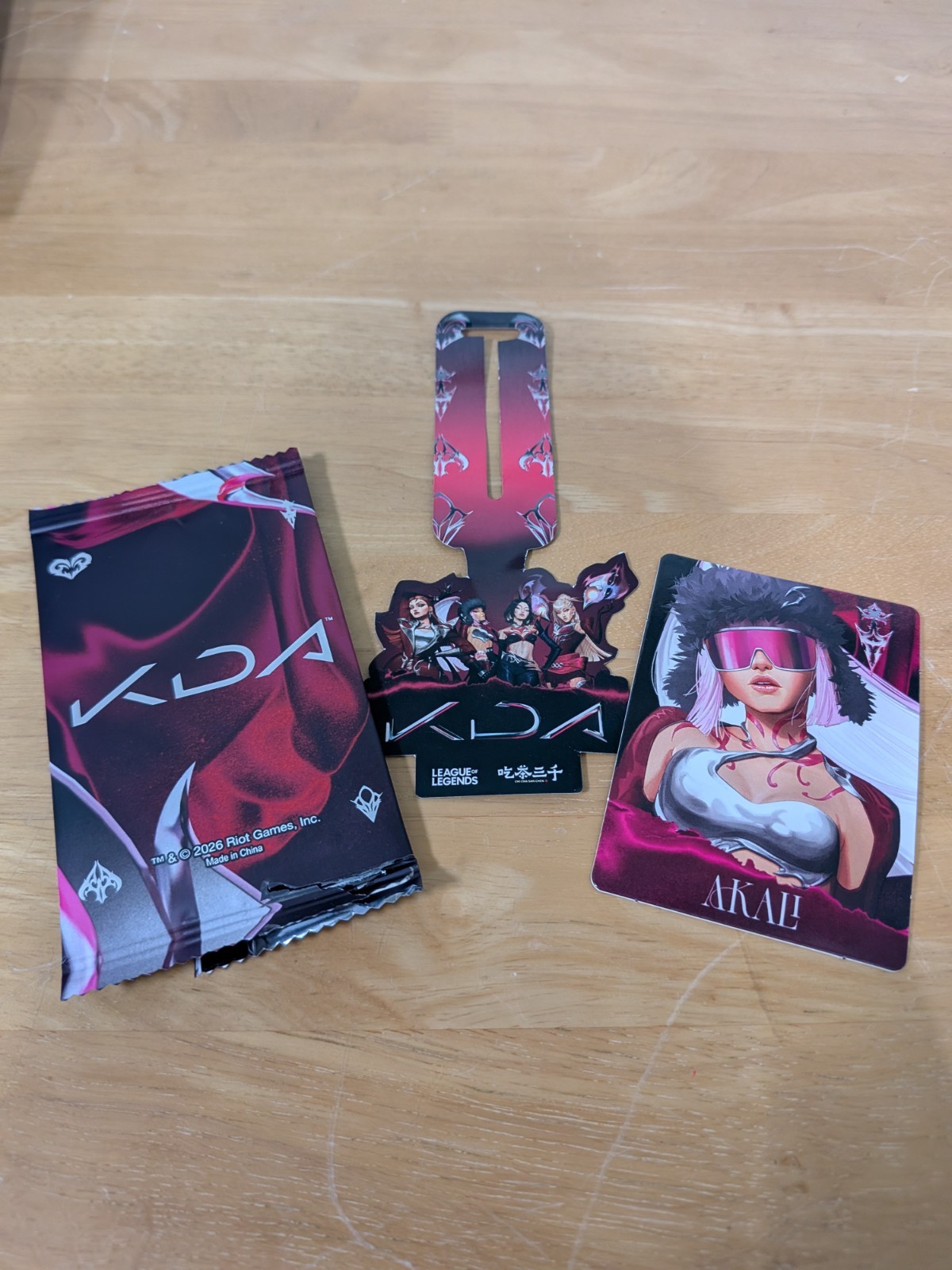AKALI Limited San Chen x K/DA Photocard w/ Hang Tag League of Legends