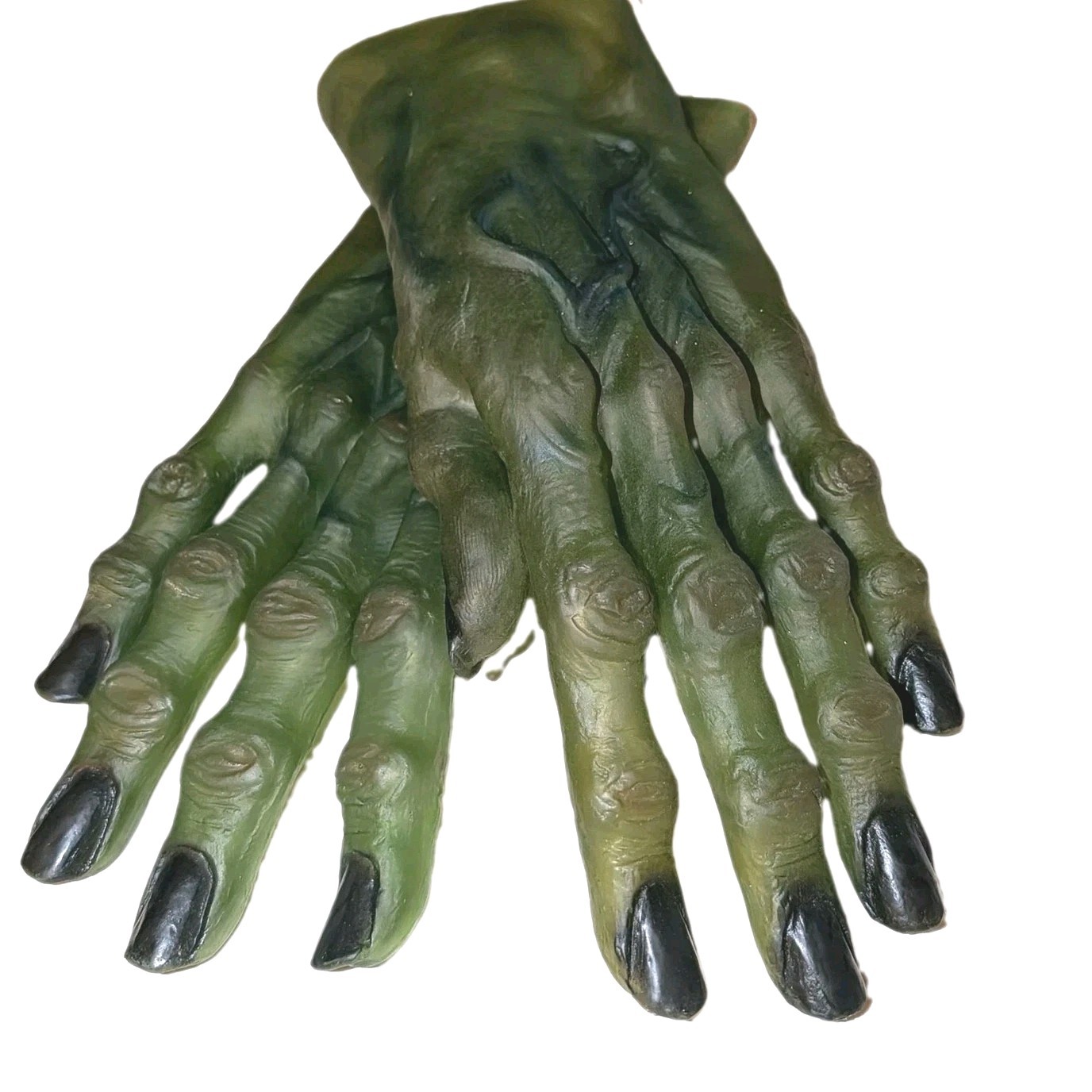 Vtg Topstone Green Monster Horrible Hands Frankenstein Halloween Costume Gloves