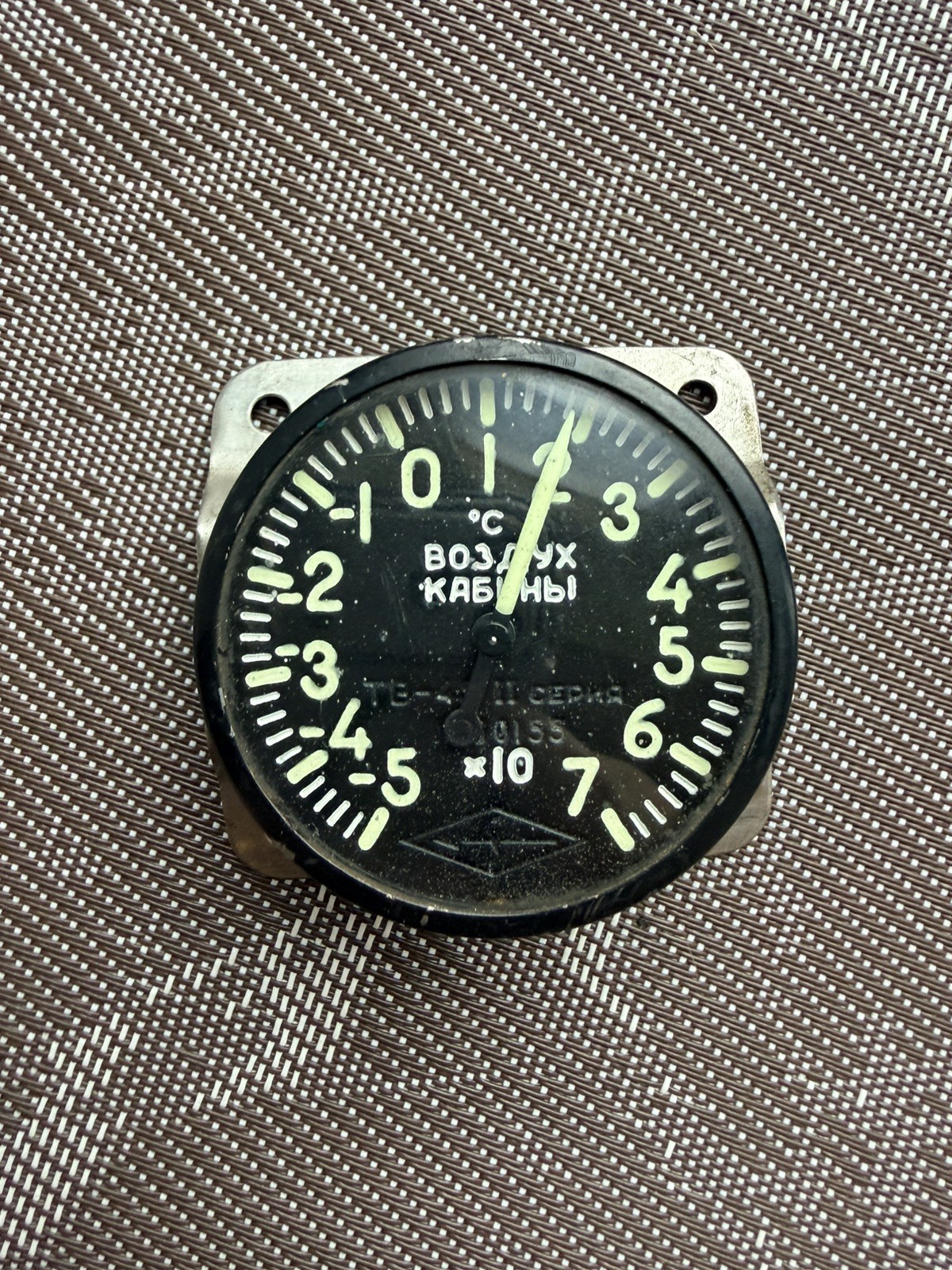 rare USSR Military Cockpit Gauge TV-45 Soviet Aircraft Cabin Thermometer Vintage rare USSR Military Cockpit Gauge TV-45 Soviet Aircraft Cabin Thermometer Vintage