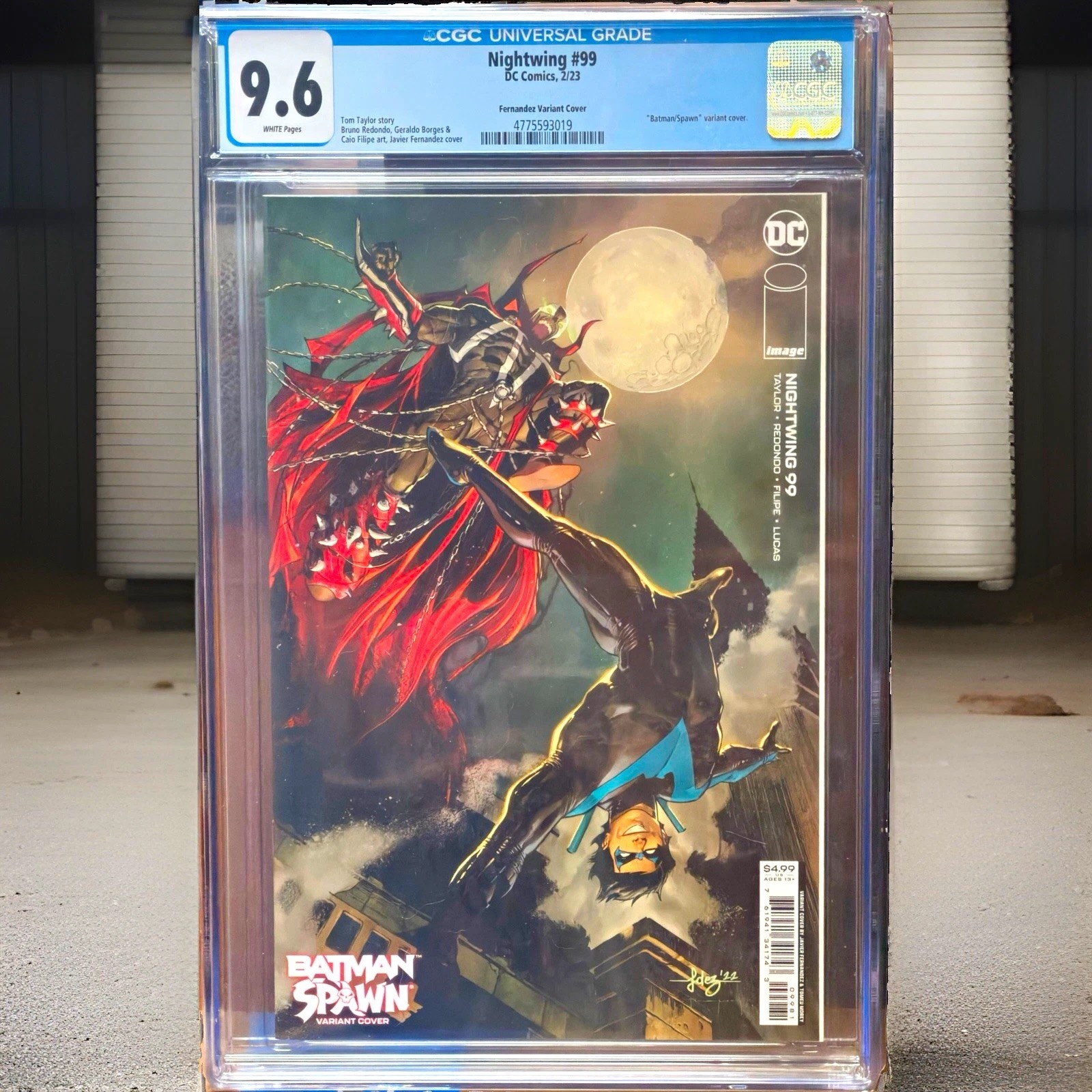 Nightwing #99 CGC 9.6 Batman Spawn Javier Fernandez Variant 2023 White Pages