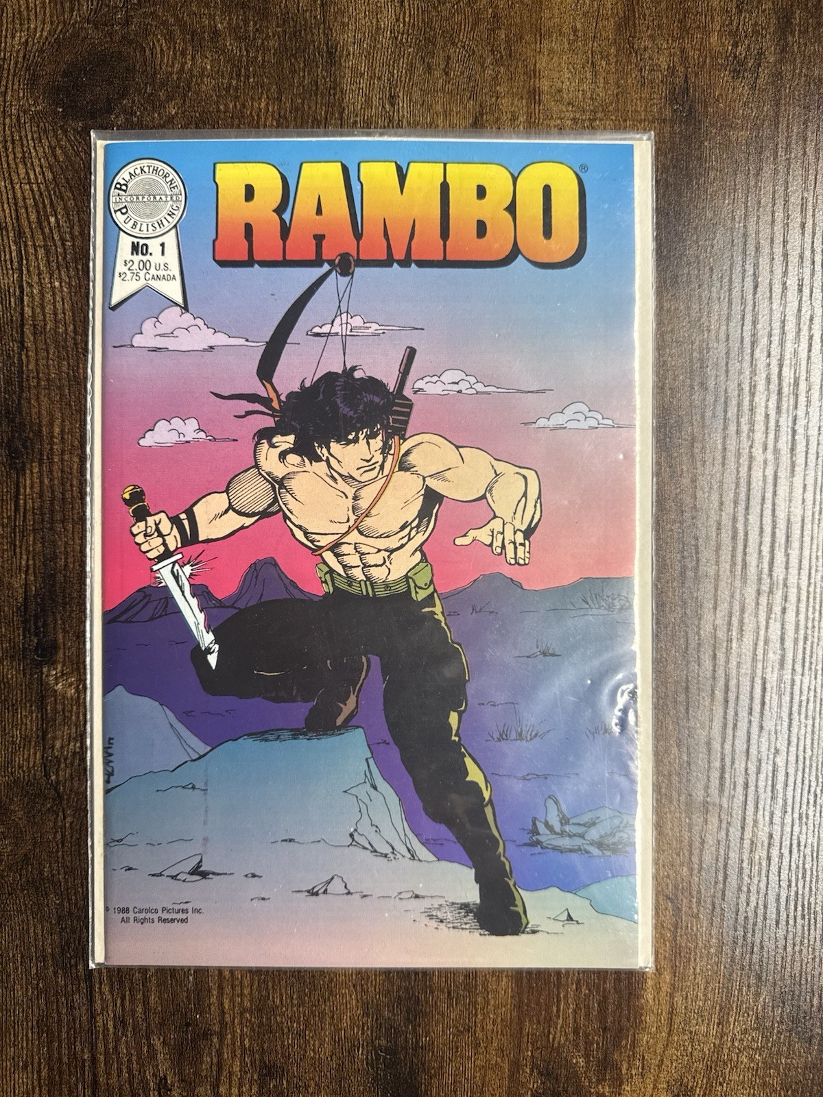 Rambo #1 Blackthorne Publishing 1989