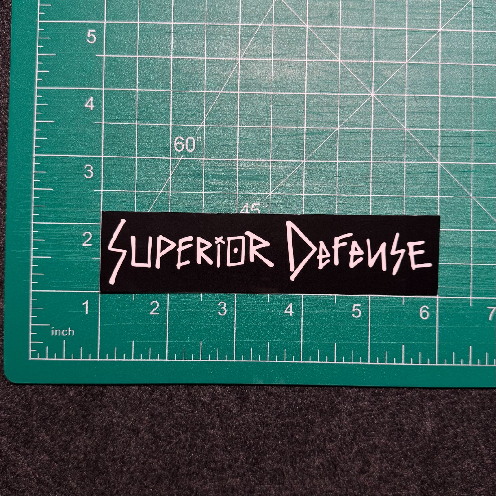 Superior Defense Black Stock Options Sticker one7six, FOG, SupDef, Forward
