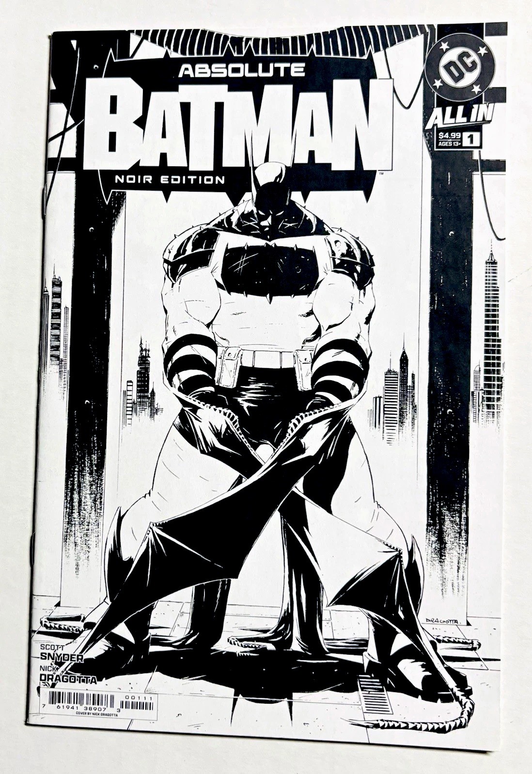 Absolute Batman #1 Noir Edition  ⭐️ Nick Dragotta Cover  1st Print  NM   2024