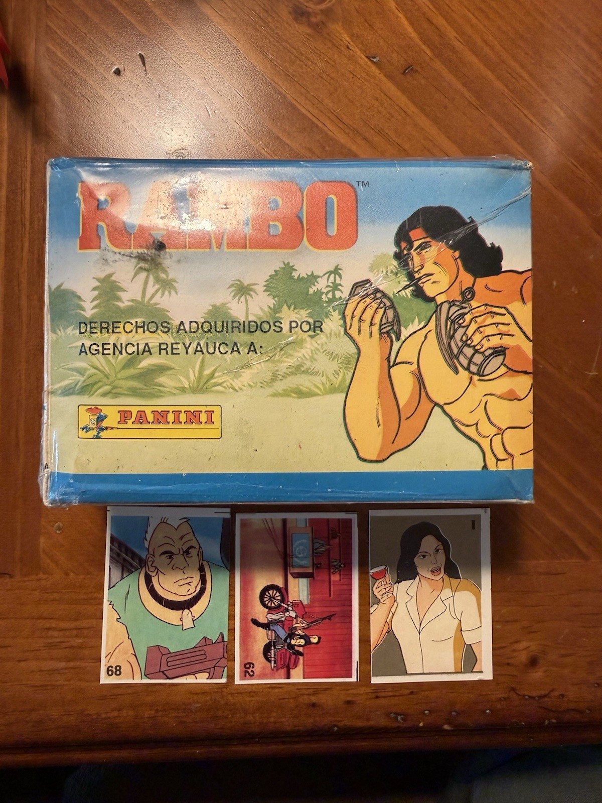 Vintage 1980s Rambo 200 Sticker packs box - Reyauca (RARE)
