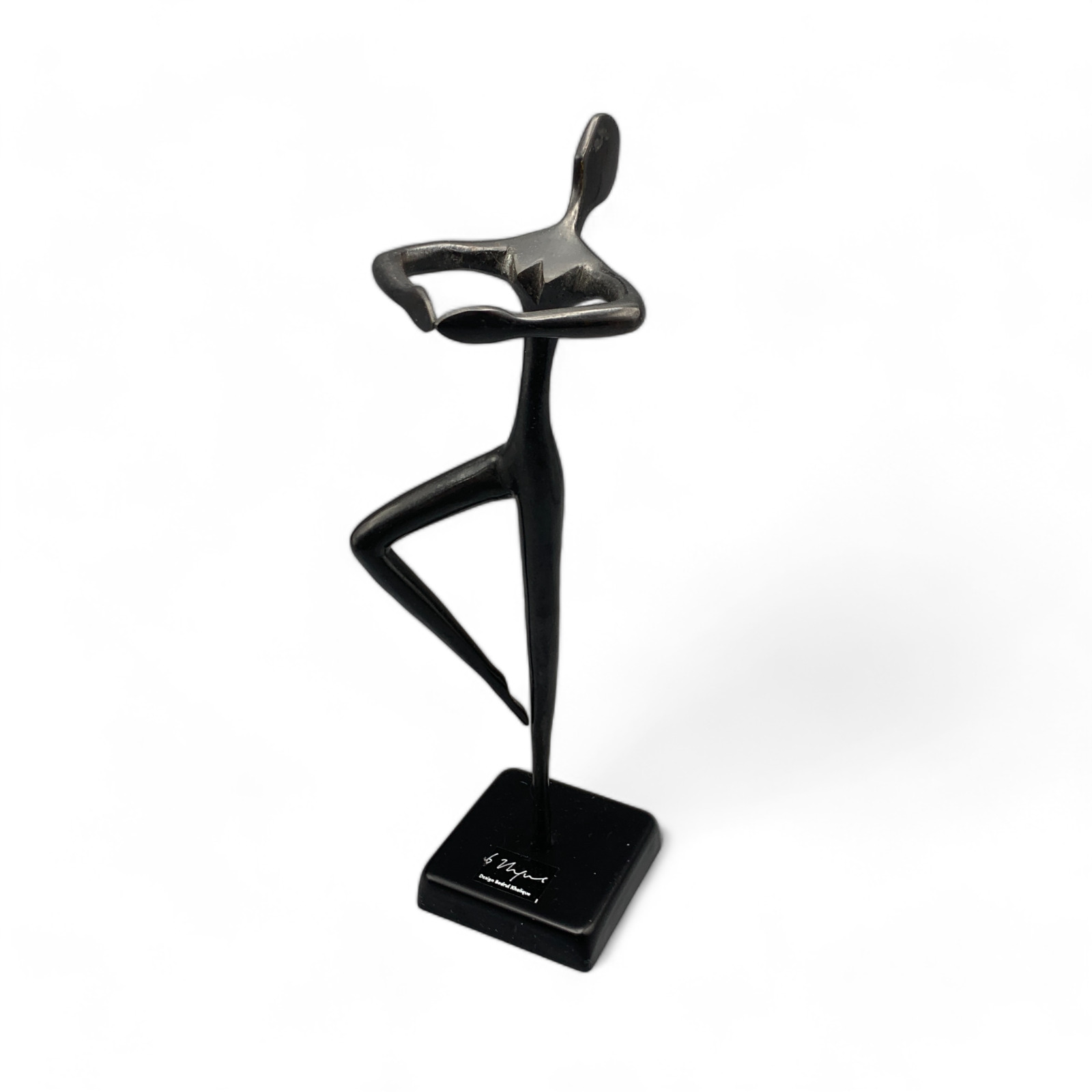 Bodrul Khalique Modern Minimalist Bronze Sculpture Nude Dancer Ballerina 11\