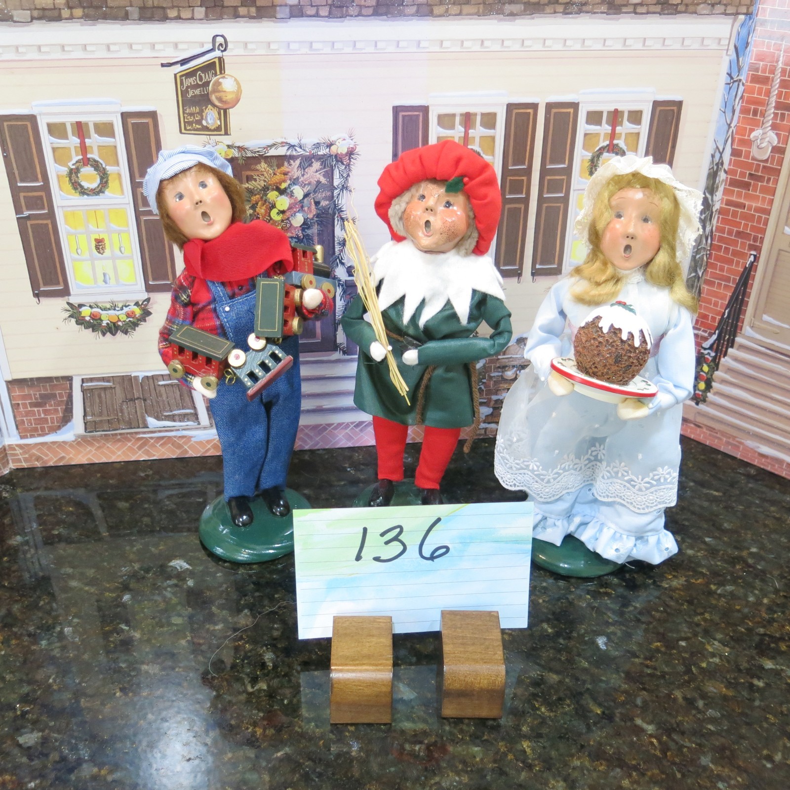 3 Byers Choice Kids  $79 (Lot 136)  from 1998, 2002, 2001 Boy is from Talbots
