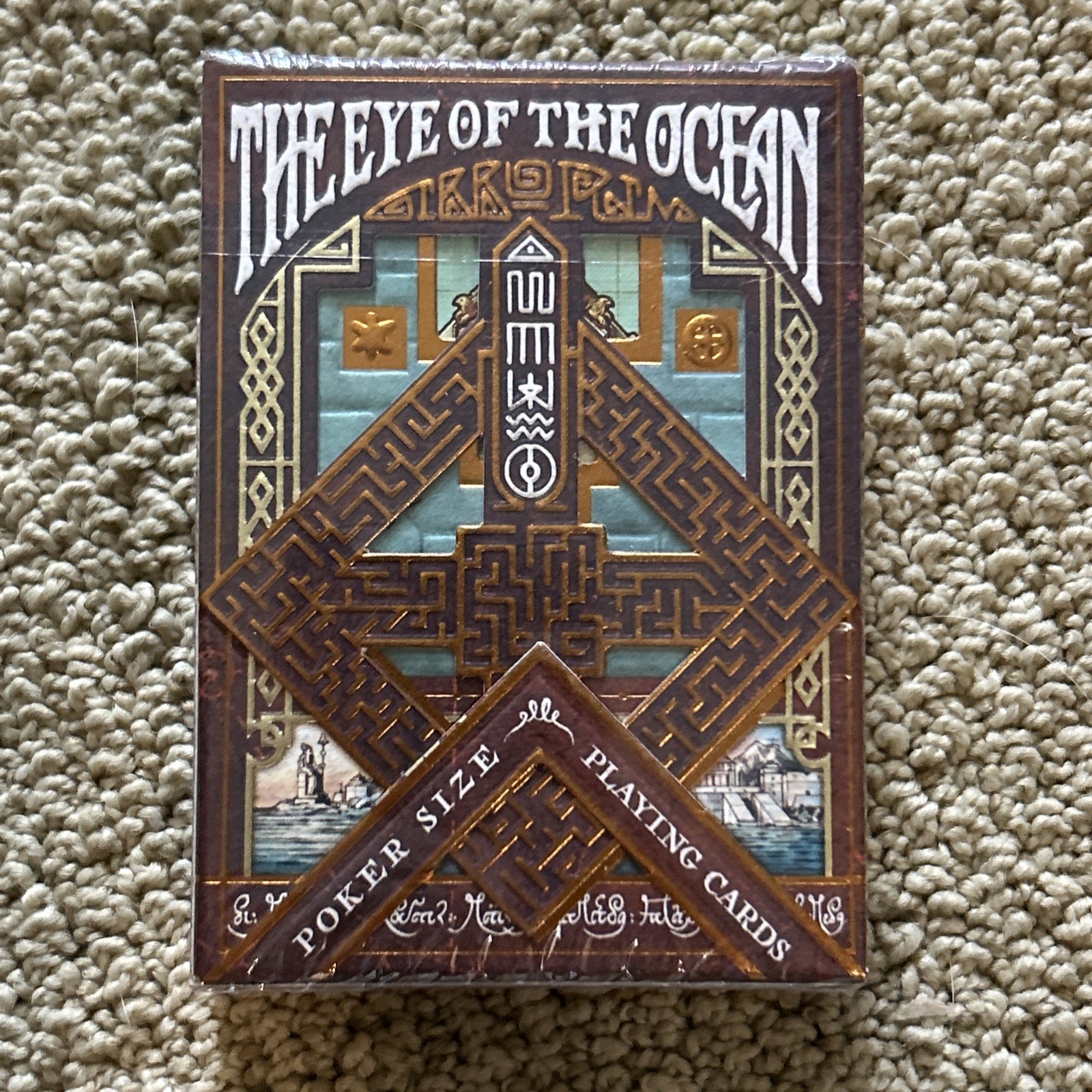 The Eye of the Ocean Playing Cards Poker Size Gibborim New Made In Italy