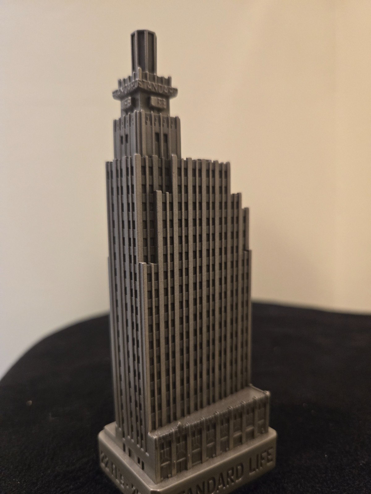 Standard Life Art Deco souvenir metal building Jackson MS replica model detailed