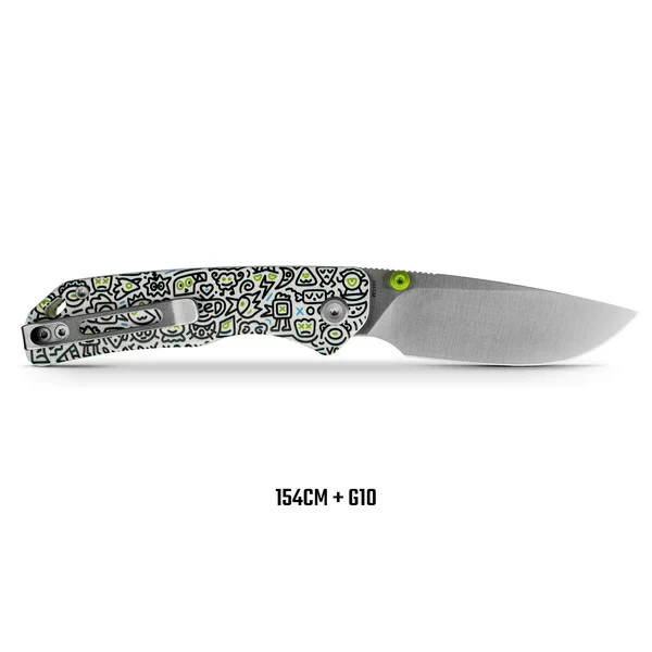 Vosteed Marten Doodle Monster White G10 Handle Sealed (Sold out) A1617
