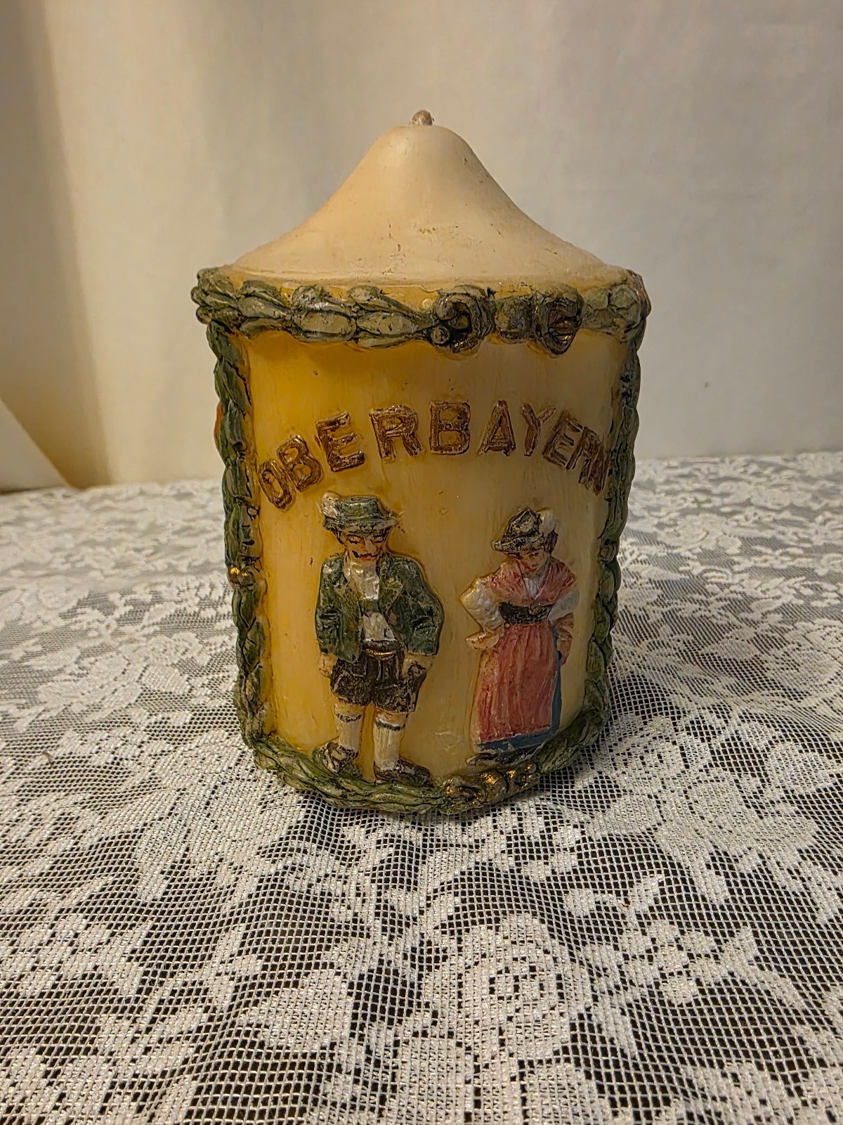 Vintage 5 1/2 inch  Wax Candle Austria Kerzen