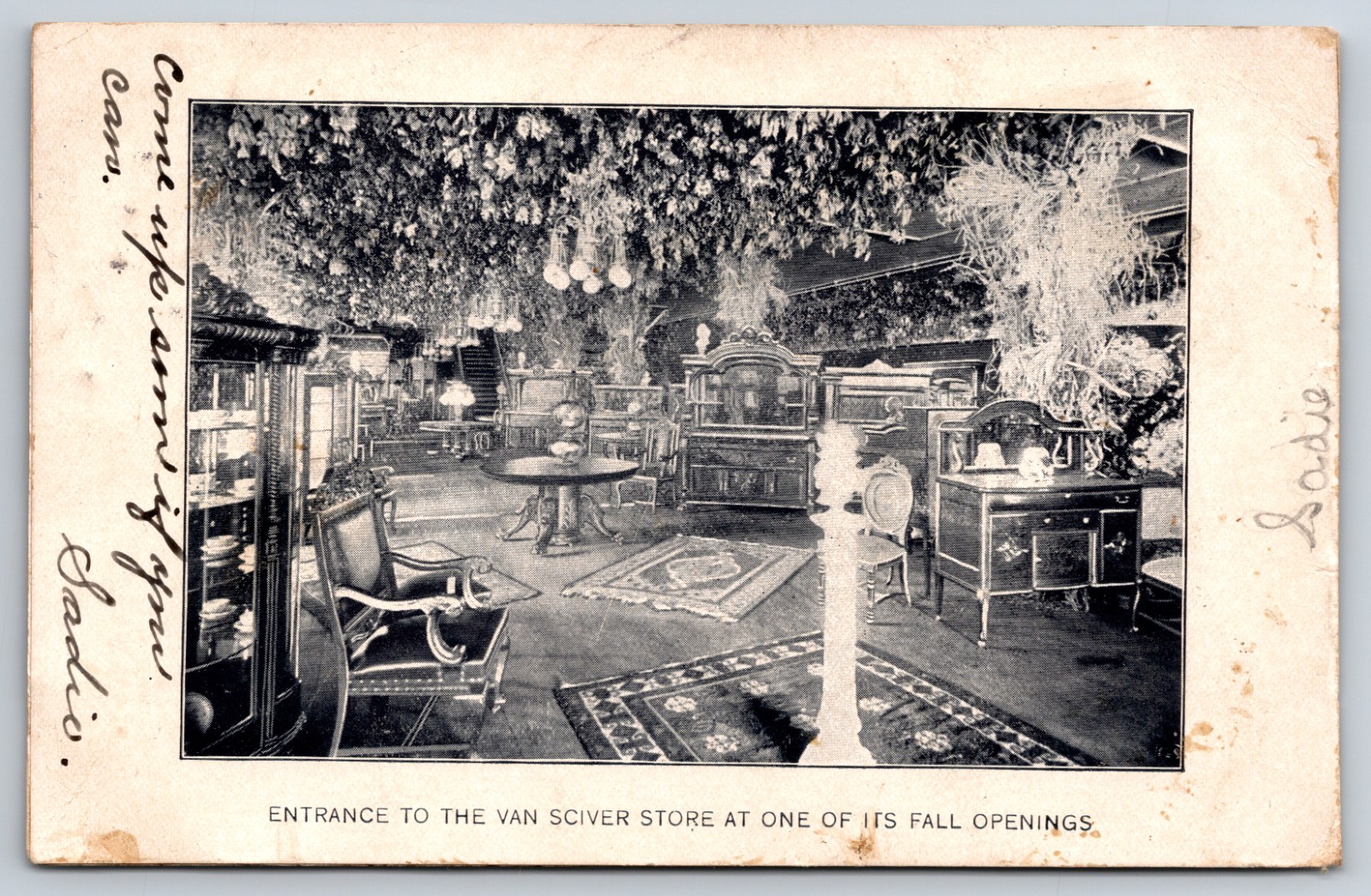 Entrance to Van Sciver Furniture Store Camden New Jersey NJ 1906 Postcard Entrance to Van Sciver Furniture Store Camden New Jersey NJ 1906 Postcard